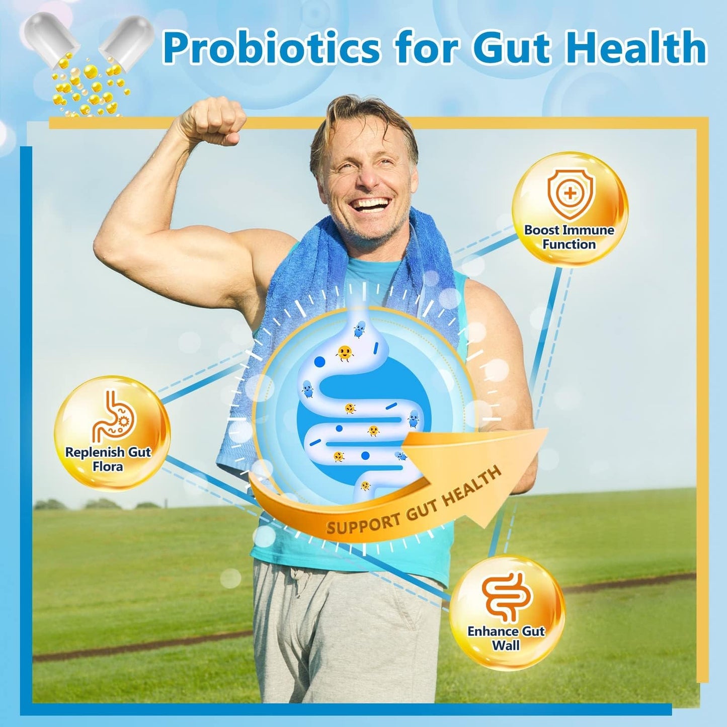 NATURE TARGET Probiotics for Men Capsule 90 Veggie Capsules