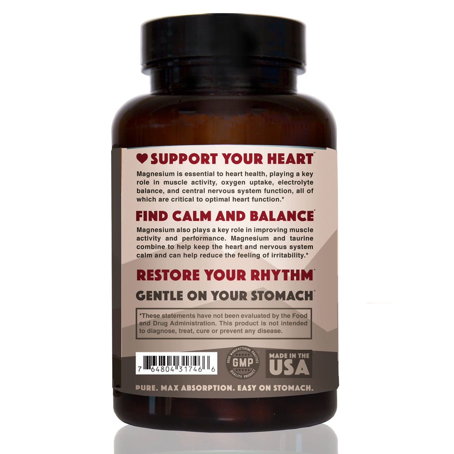 Natural Rhythm Magnesium Taurate + CoQ10-ZEN Bundle Capsules, 2-Pack