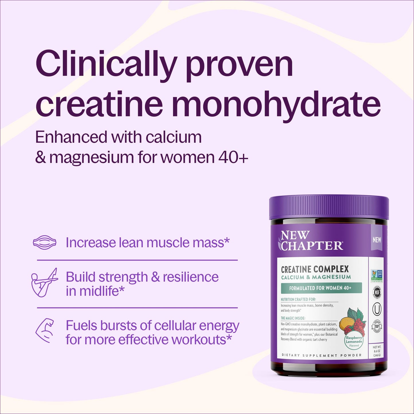 New Chapter Creatine Monohydrate Powder 8.6 oz