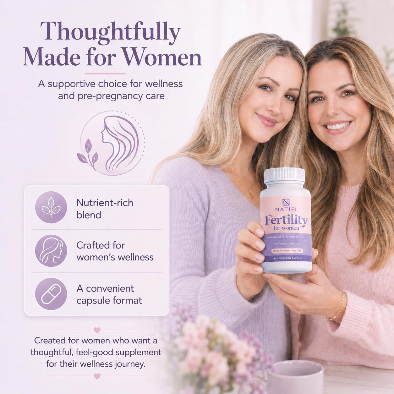 Natifi Conception Fertility Prenatal Vitamins Capsule, 60 Count