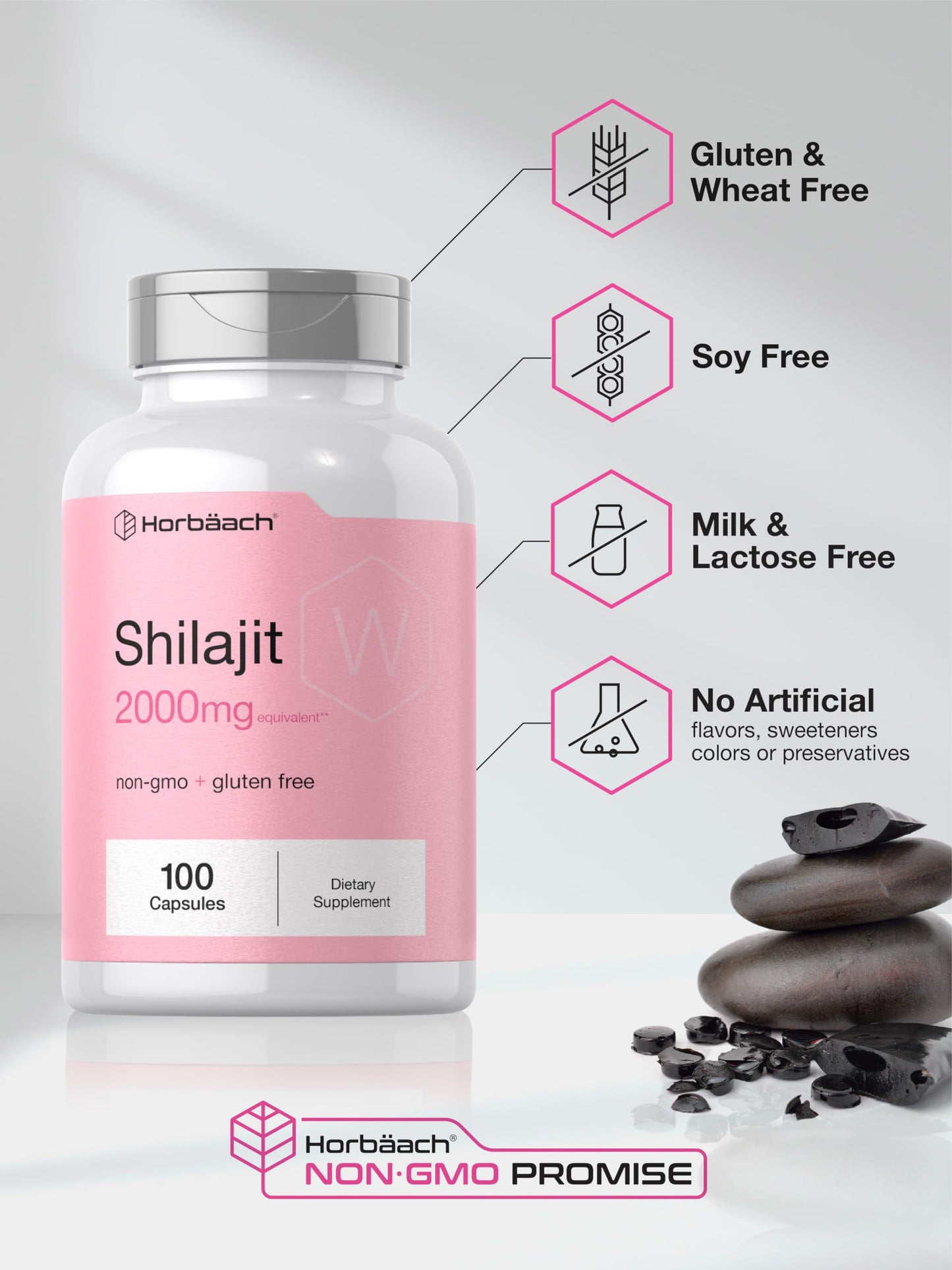 Horbäach Shilajit for Women Capsule, 100 Count