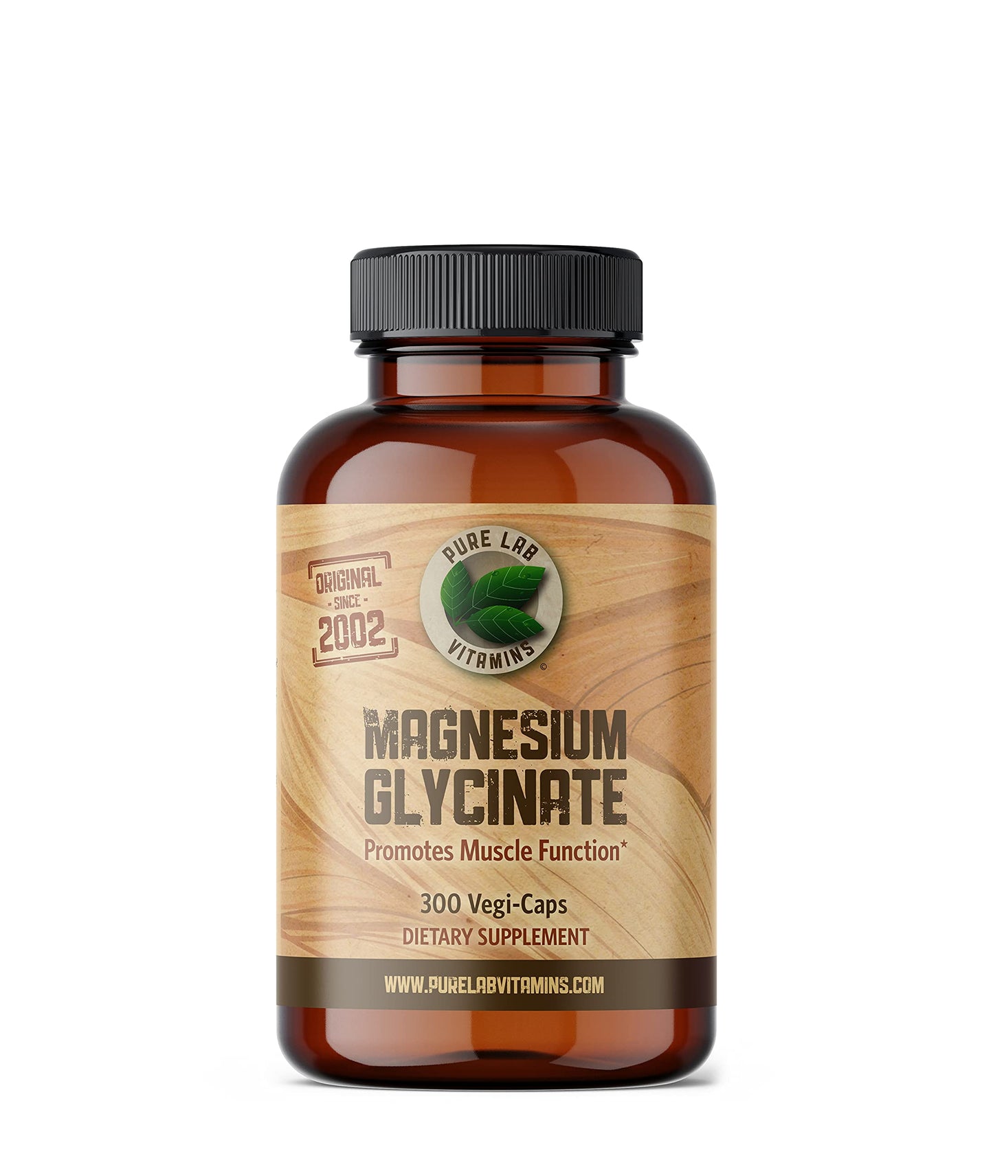 Pure Lab Vitamins Magnesium Glycinate 165mg 300 Capsules