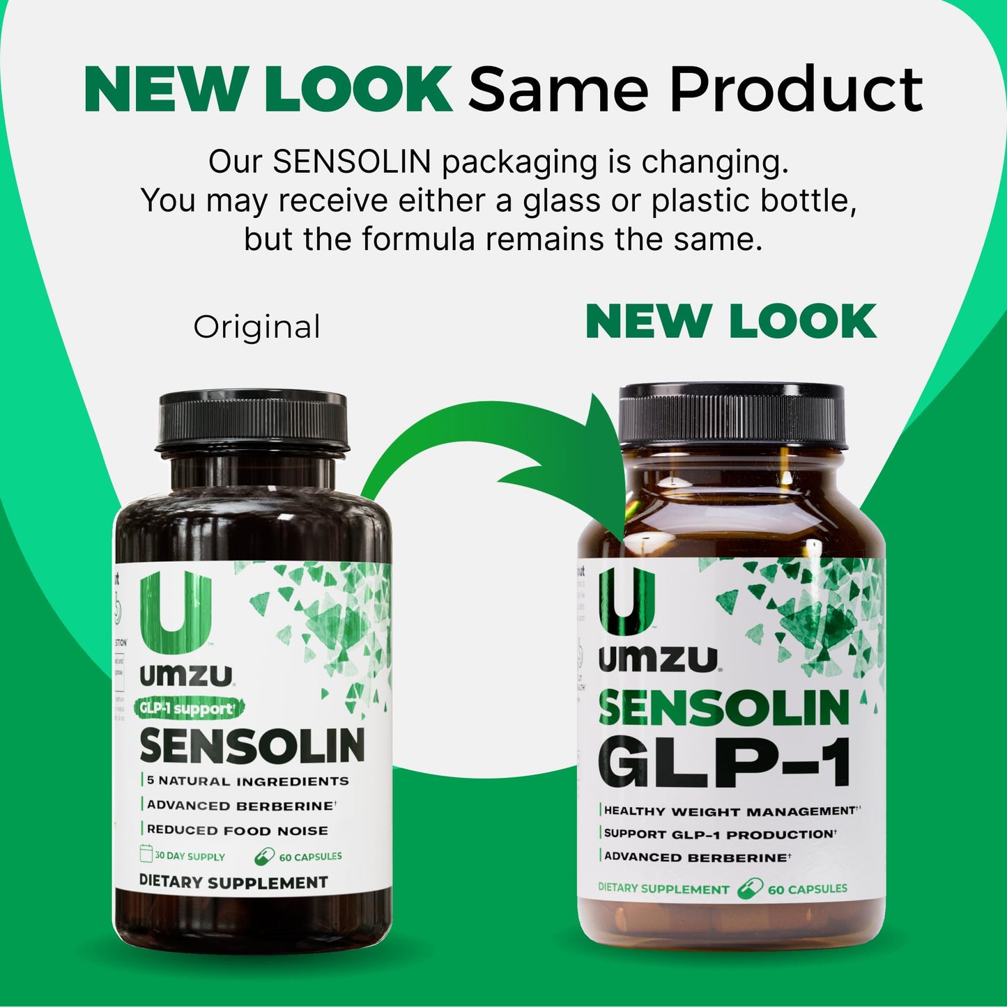 UMZU Sensolin GLP-1 Support Capsule, 60 Count