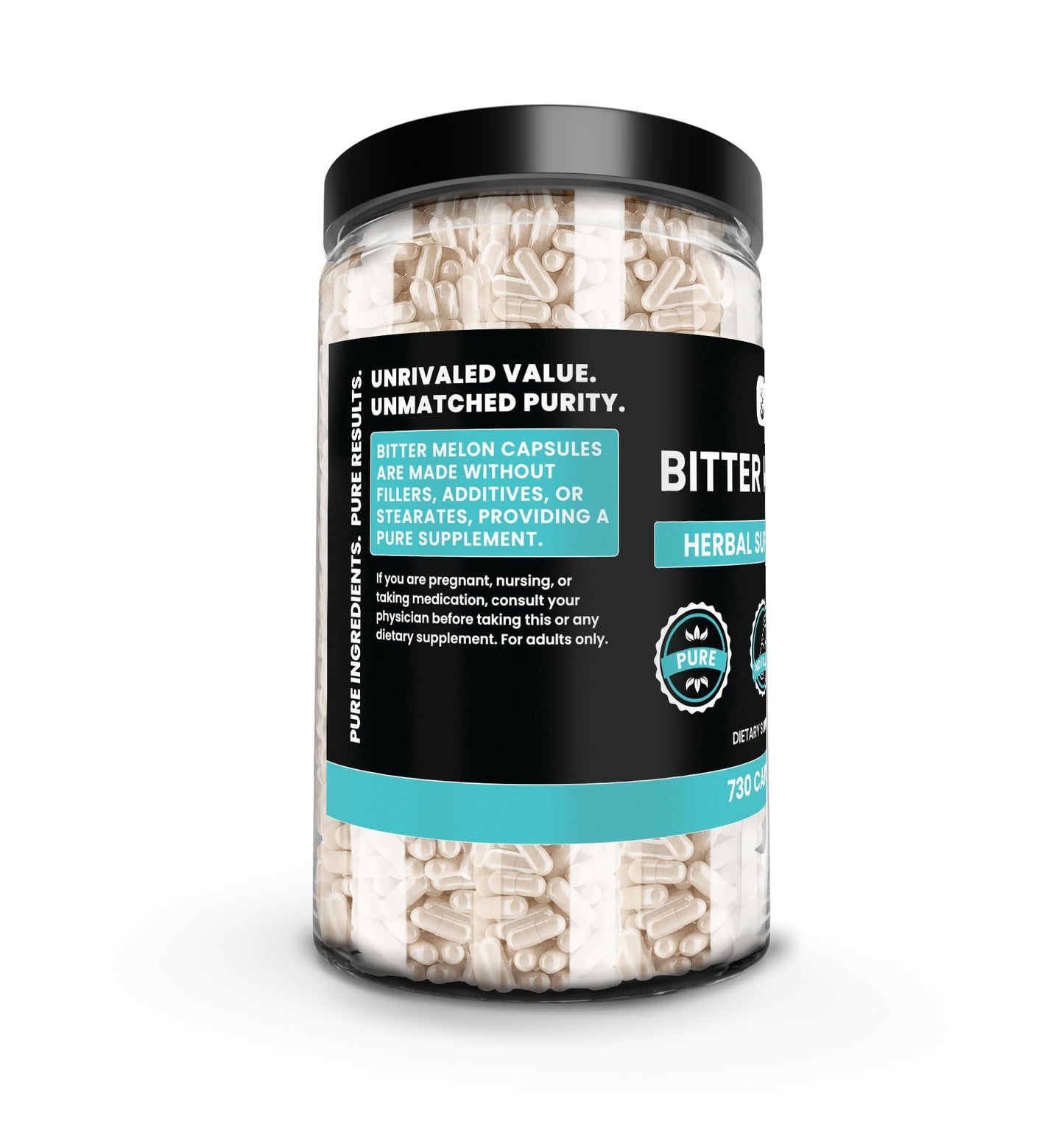 Pure Organic Ingredients Bitter Melon Extract Capsules 730