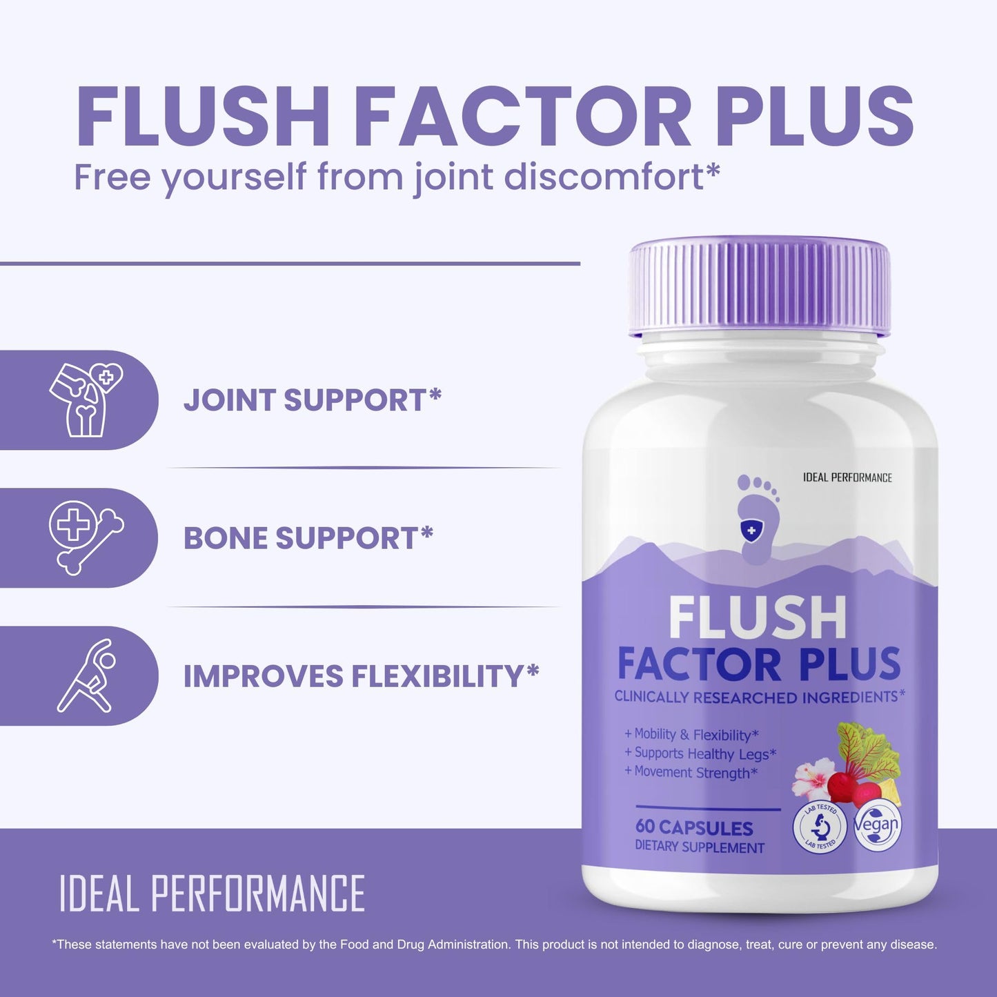 IDEAL PERFORMANCE Flush Factor Plus 180 Capsules