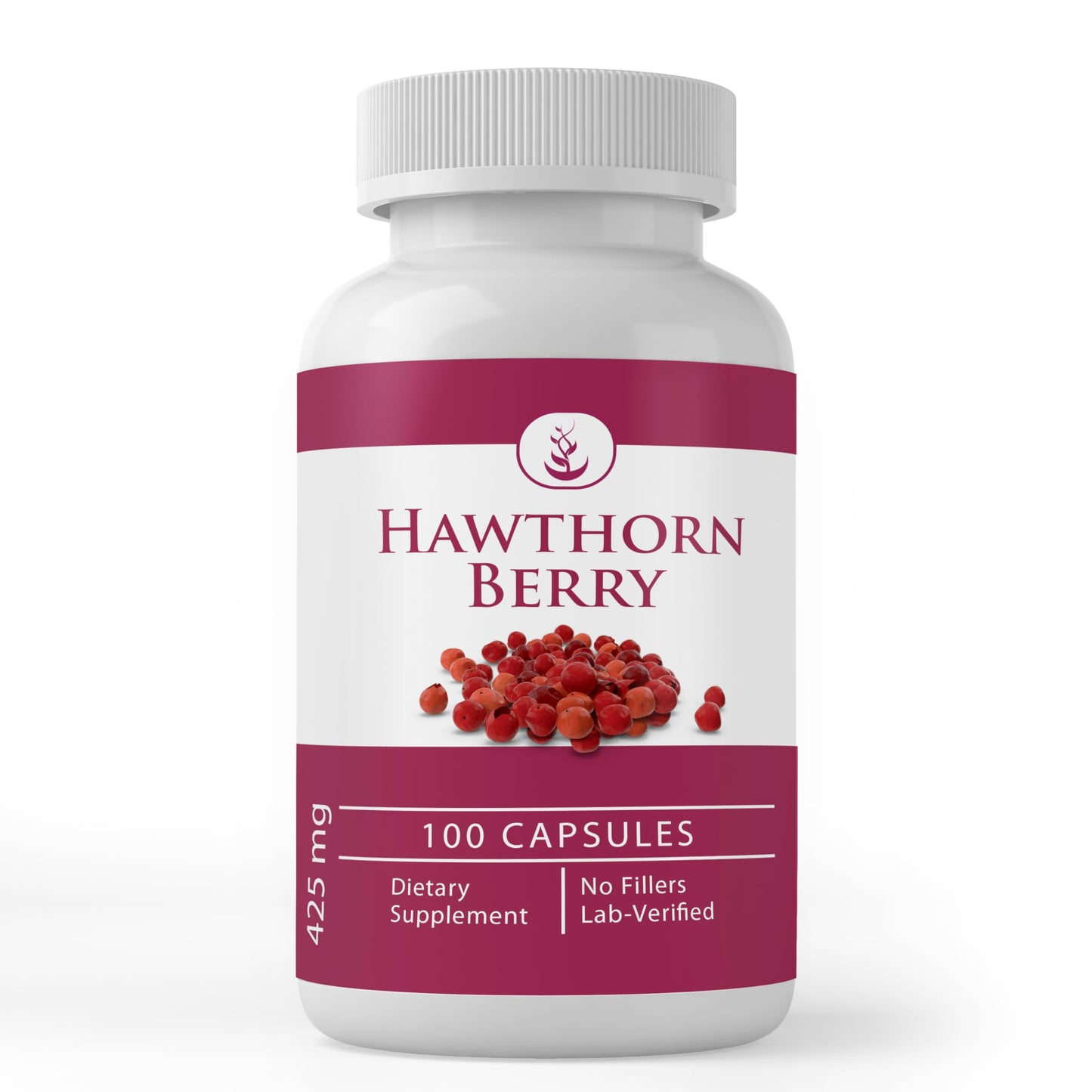 PURE ORIGINAL INGREDIENTS Hawthorn Berry Capsules, 100 Count