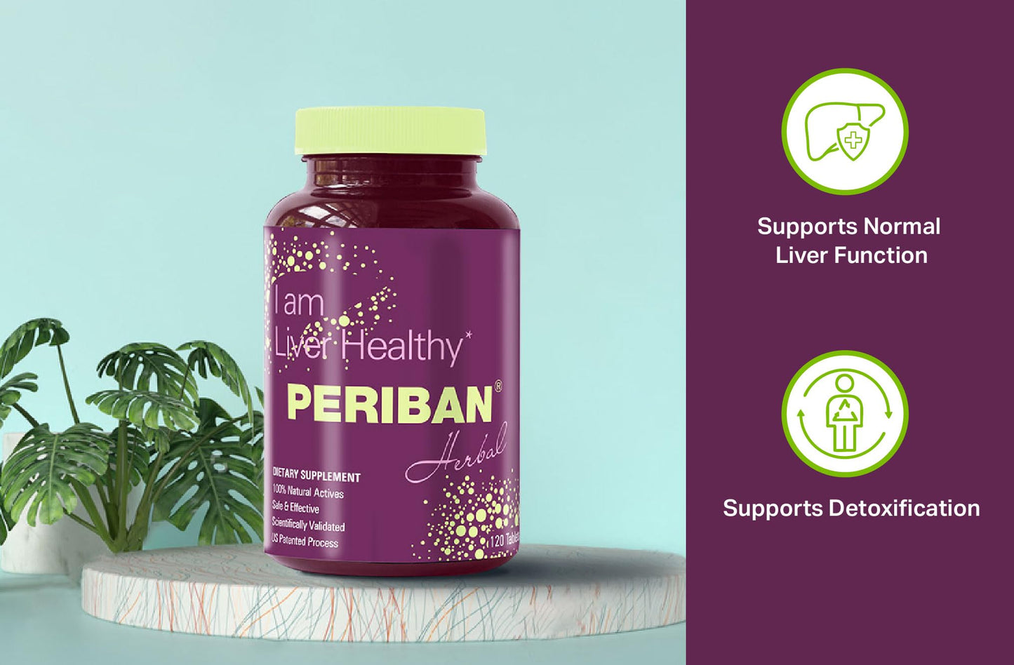 PERIBAN Liver Support Tablet 120 Count