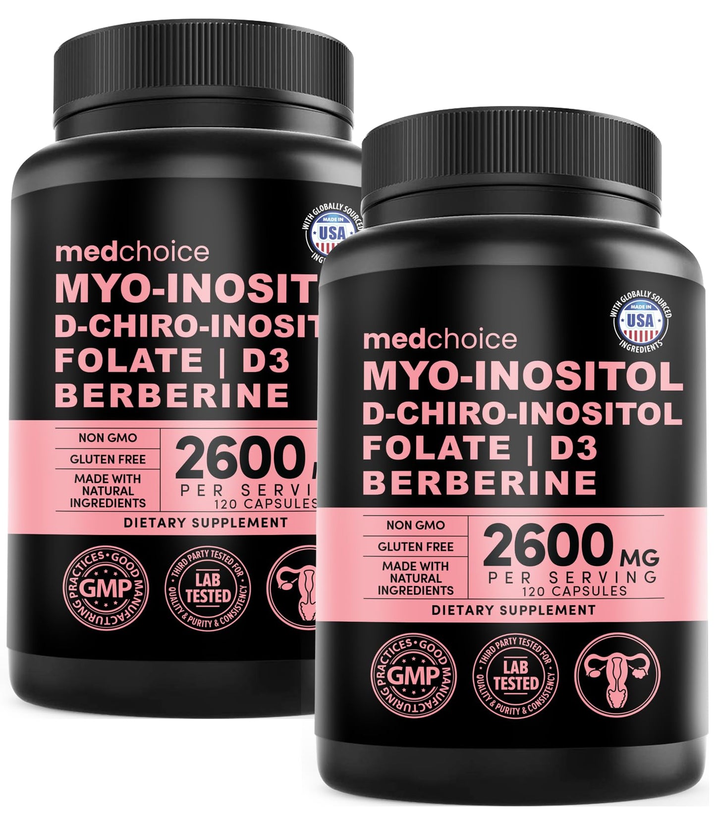 MEDCHOICE 14-in-1 Women’s Inositol Complex Supplement 240 Capsules