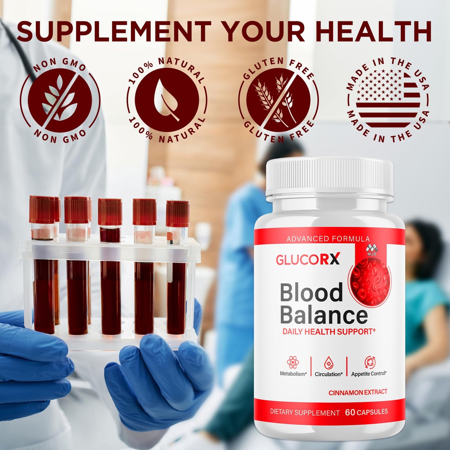 MJO GlucoRX Blood Balance Capsules 300