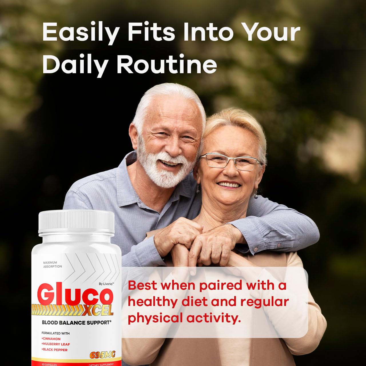 LIVORKA GlucoXcel Capsules 120 Capsules