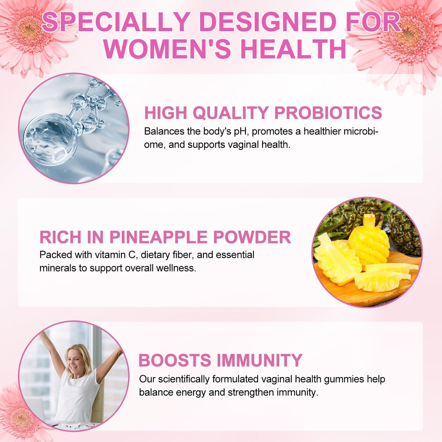 Onznoz Vaginal Probiotics for Women Capsules, 120 Capsules