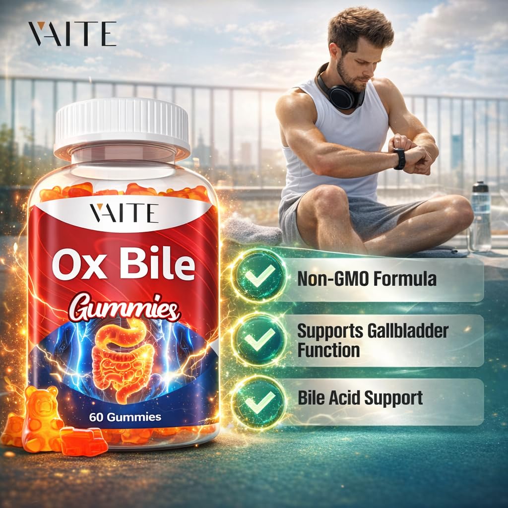 VAITE Ox Bile Gummies 60 Count