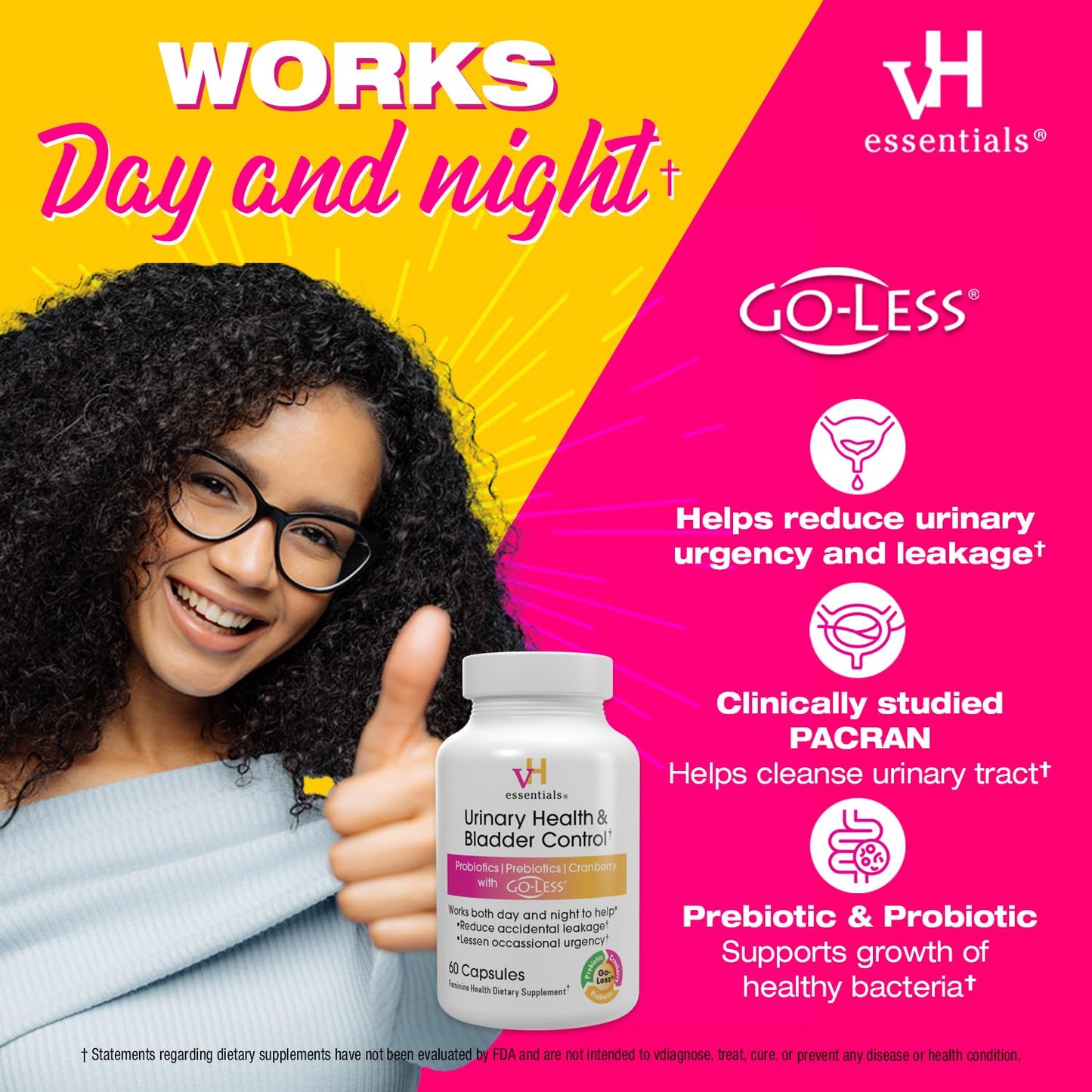 vH essentials Urinary Health and Bladder Control 60 Capsules