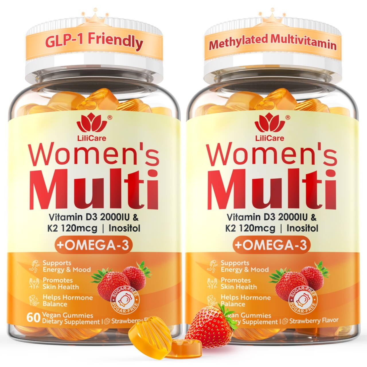 LILICARE Women's Multivitamin Gummies, 120 Gummies