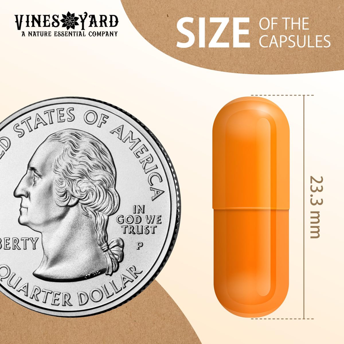 Vines Yard Plant Based Empty Capsules Capsule 1000