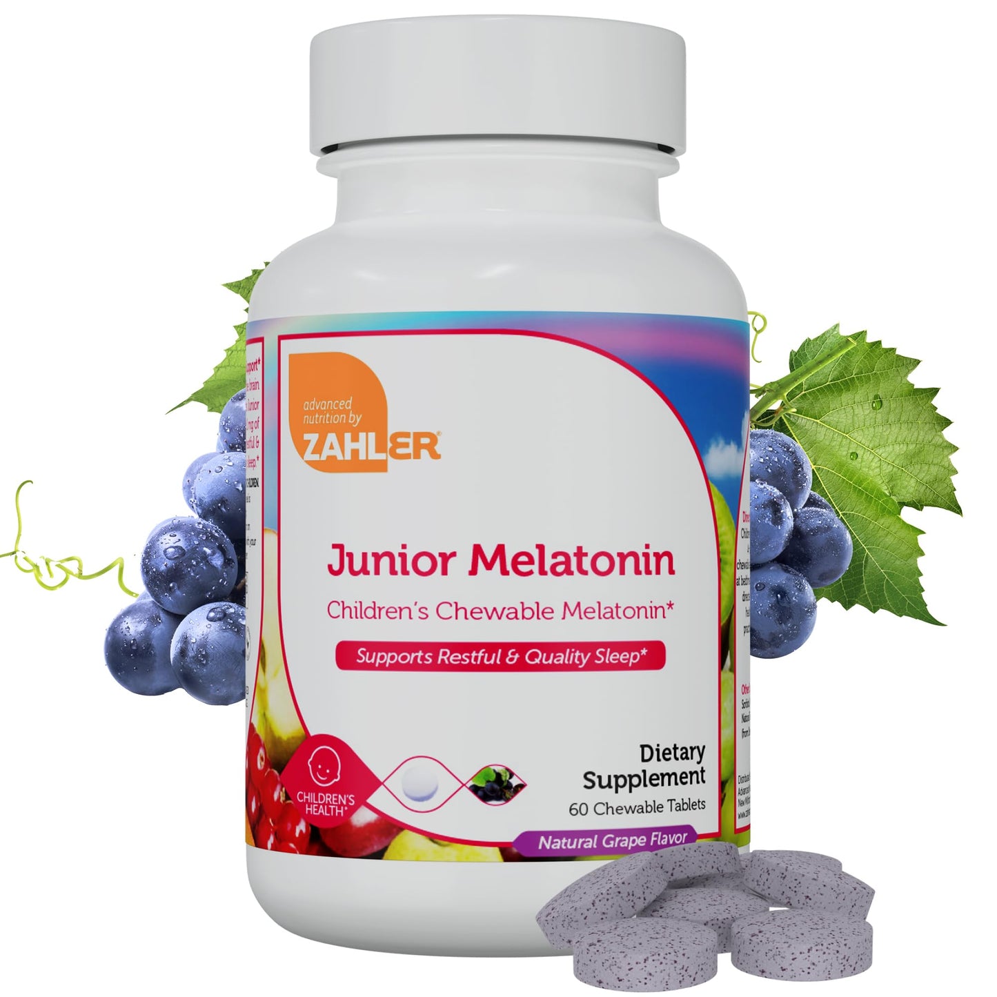 Zahler Junior Melatonin Tablet 60 Count