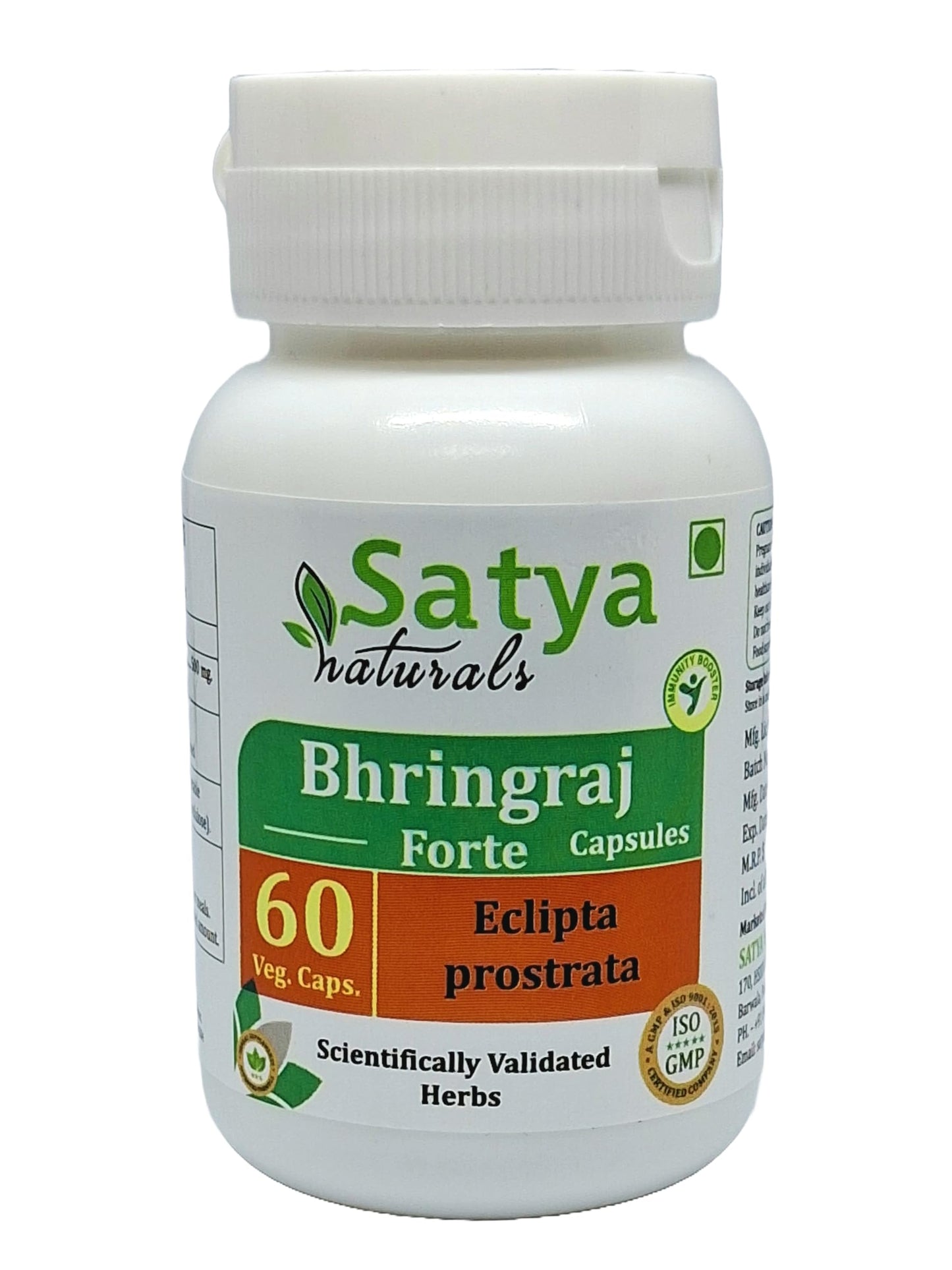 Satya Naturals Bhringraj Forte Capsules 500 mg, 60 Capsules