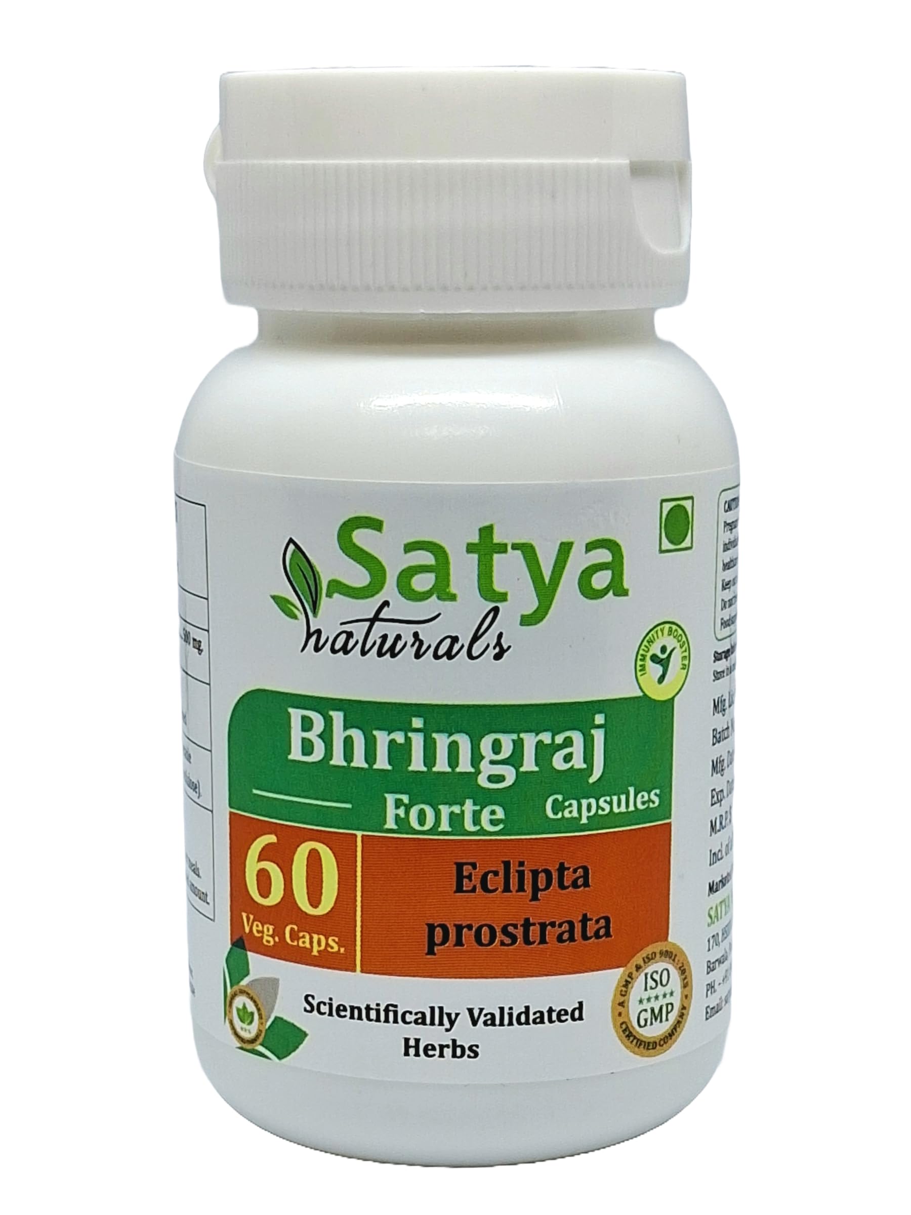 Satya Naturals Bhringraj Forte Capsules 500 mg, 60 Capsules