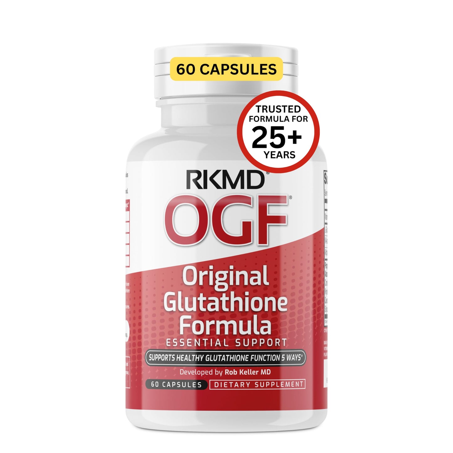 RKMD Original Glutathione Formula Essential Support, 60 Capsules