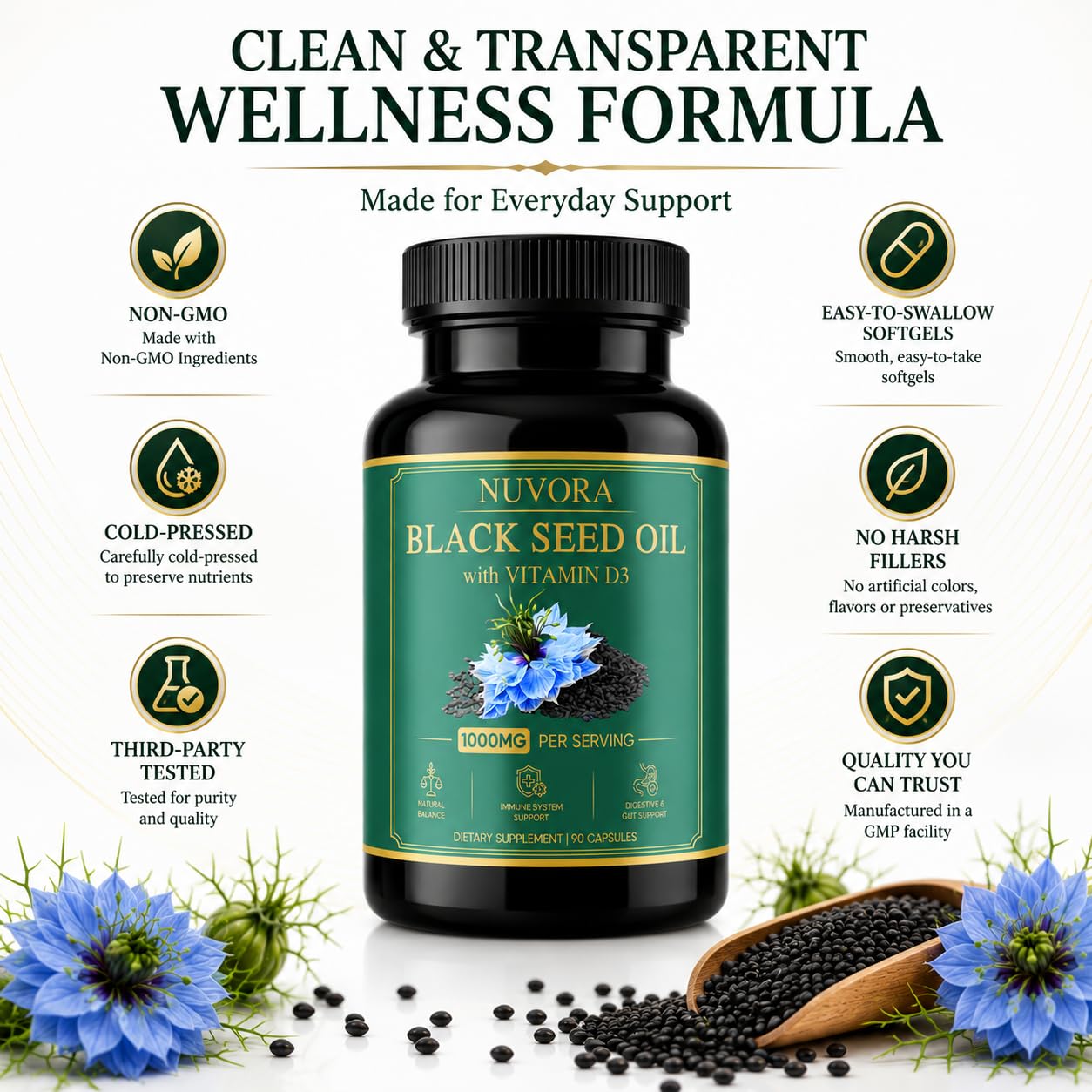 TOGOLIUN Nuvora Black Seed Oil Capsule 2 Count