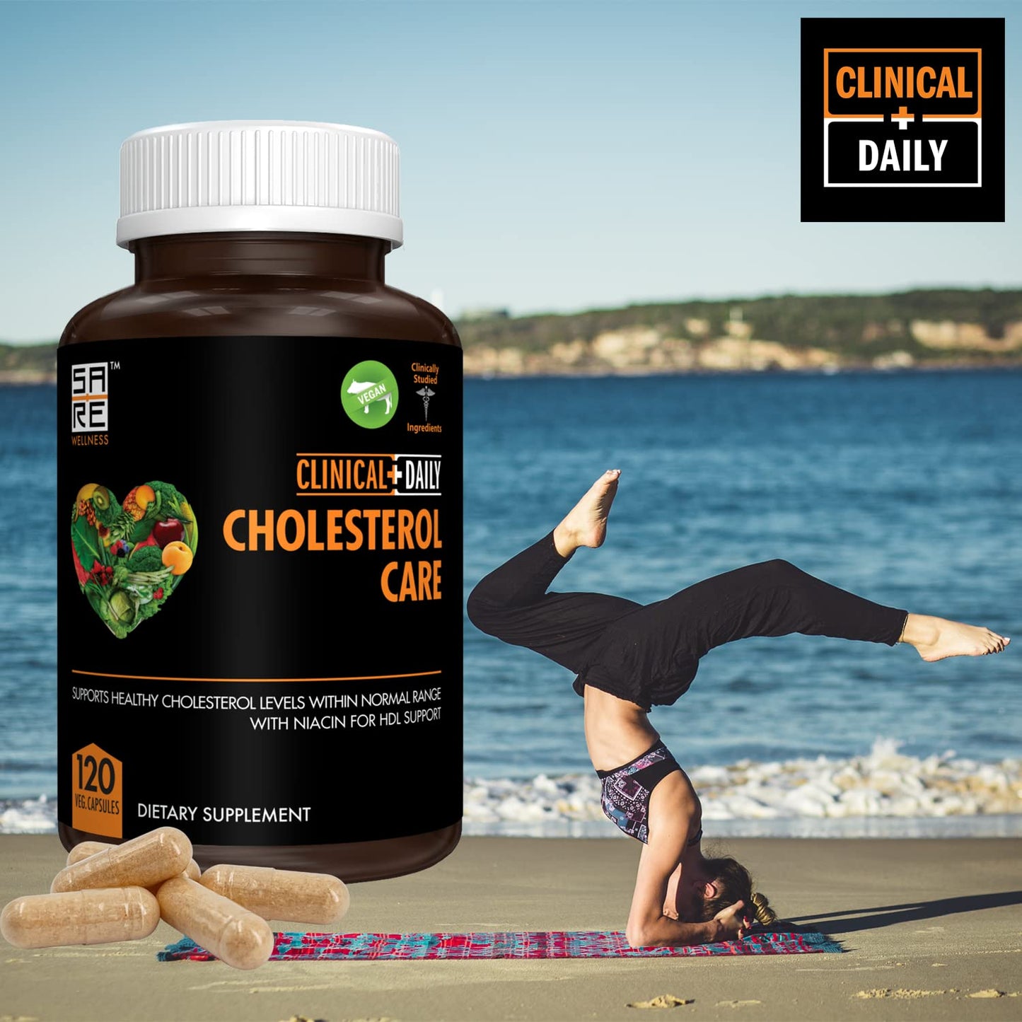 Clinical Daily Cholesterol Care Supplement Capsule, 120 Capsules