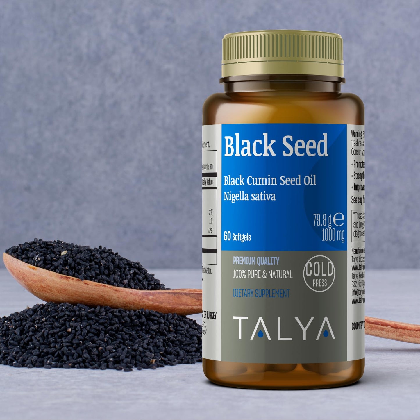 TALYA Black Seed Oil Capsule, 60 Count