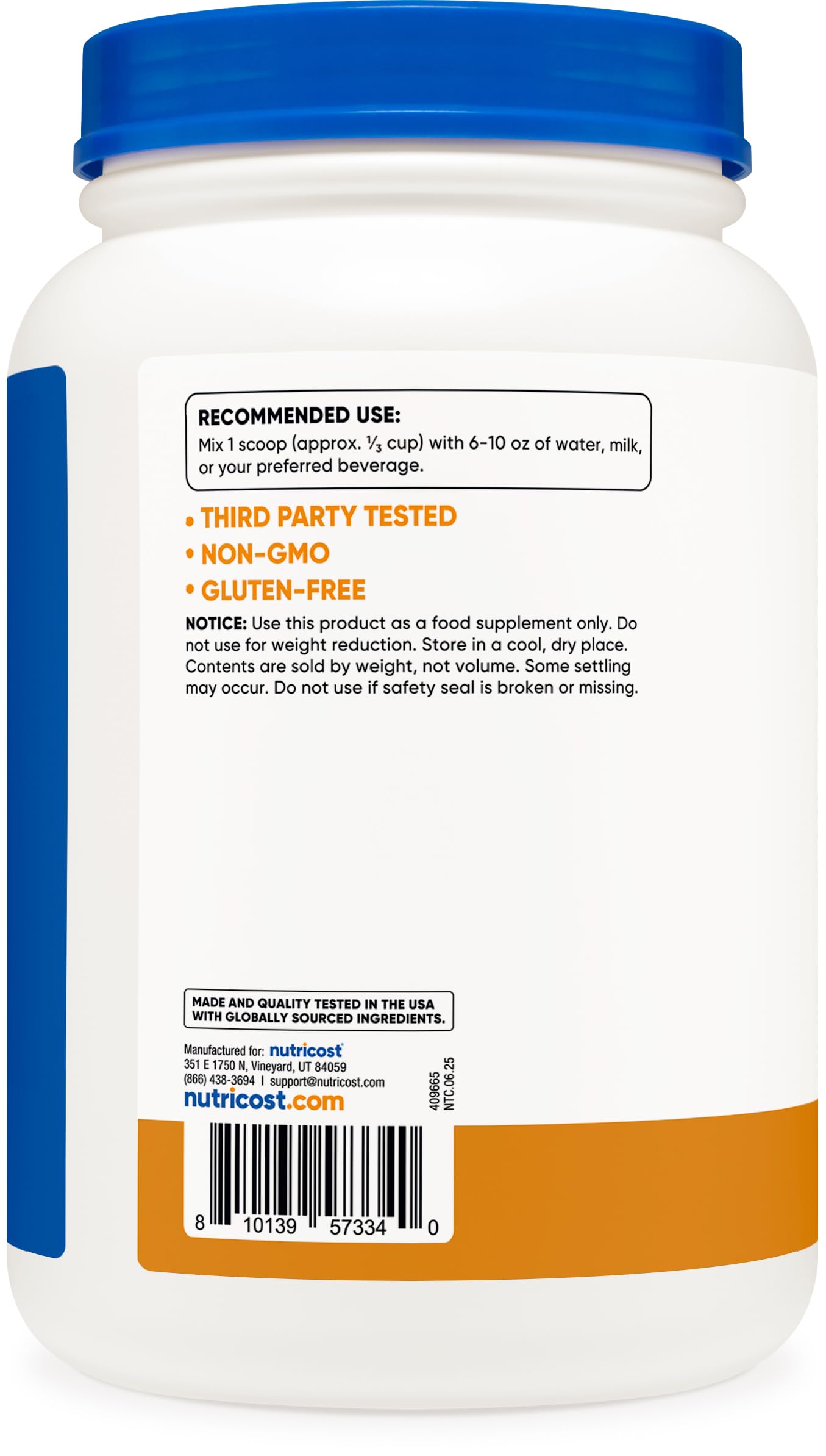 Nutricost Whey Protein Isolate Powder Salted Caramel 2.03 Pound