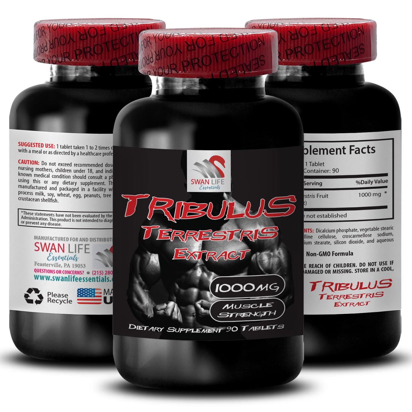 Health Solution Prime Tribulus Terrestris Extract Tablets, 180 Count