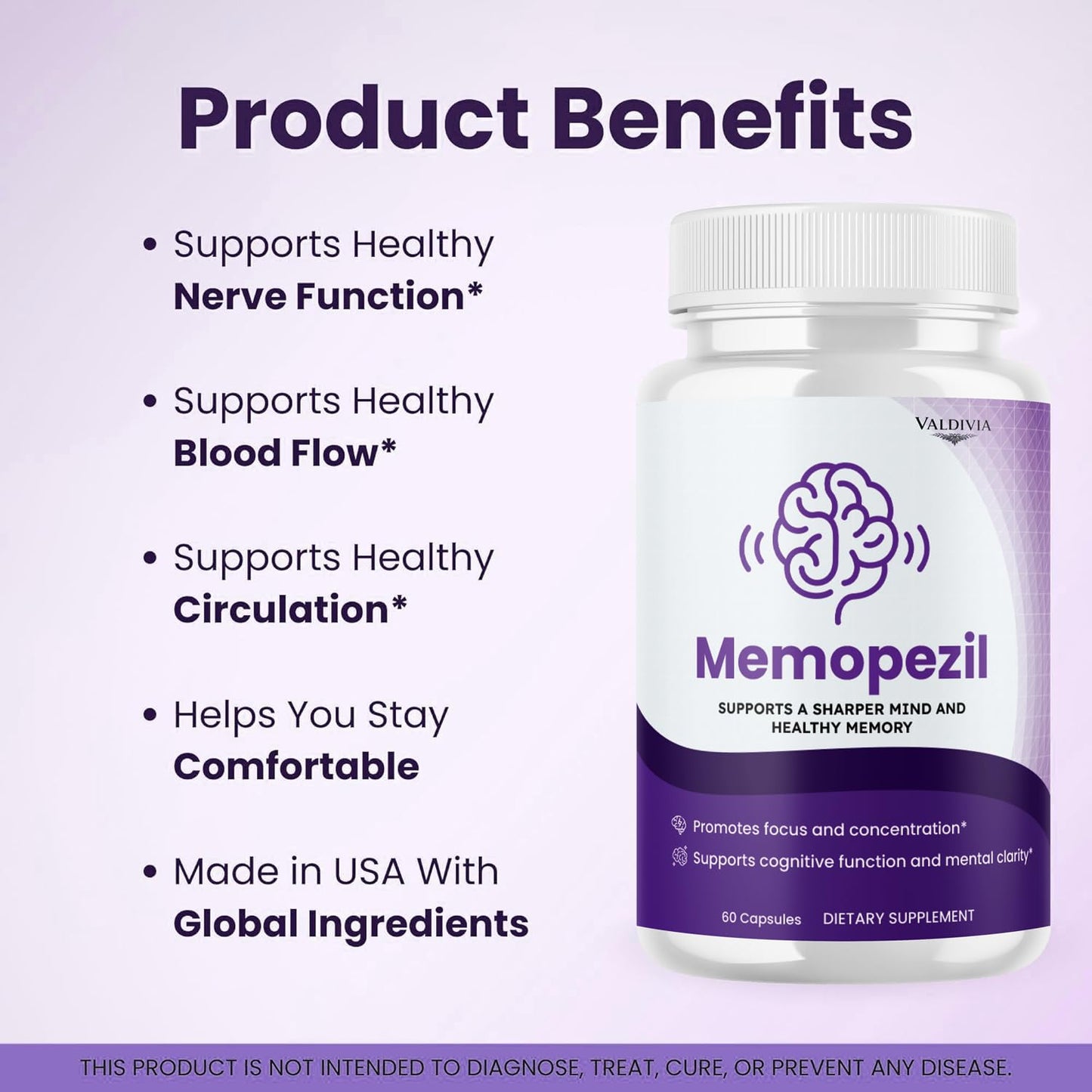 Valdivia Memopezil Capsules 60 Count