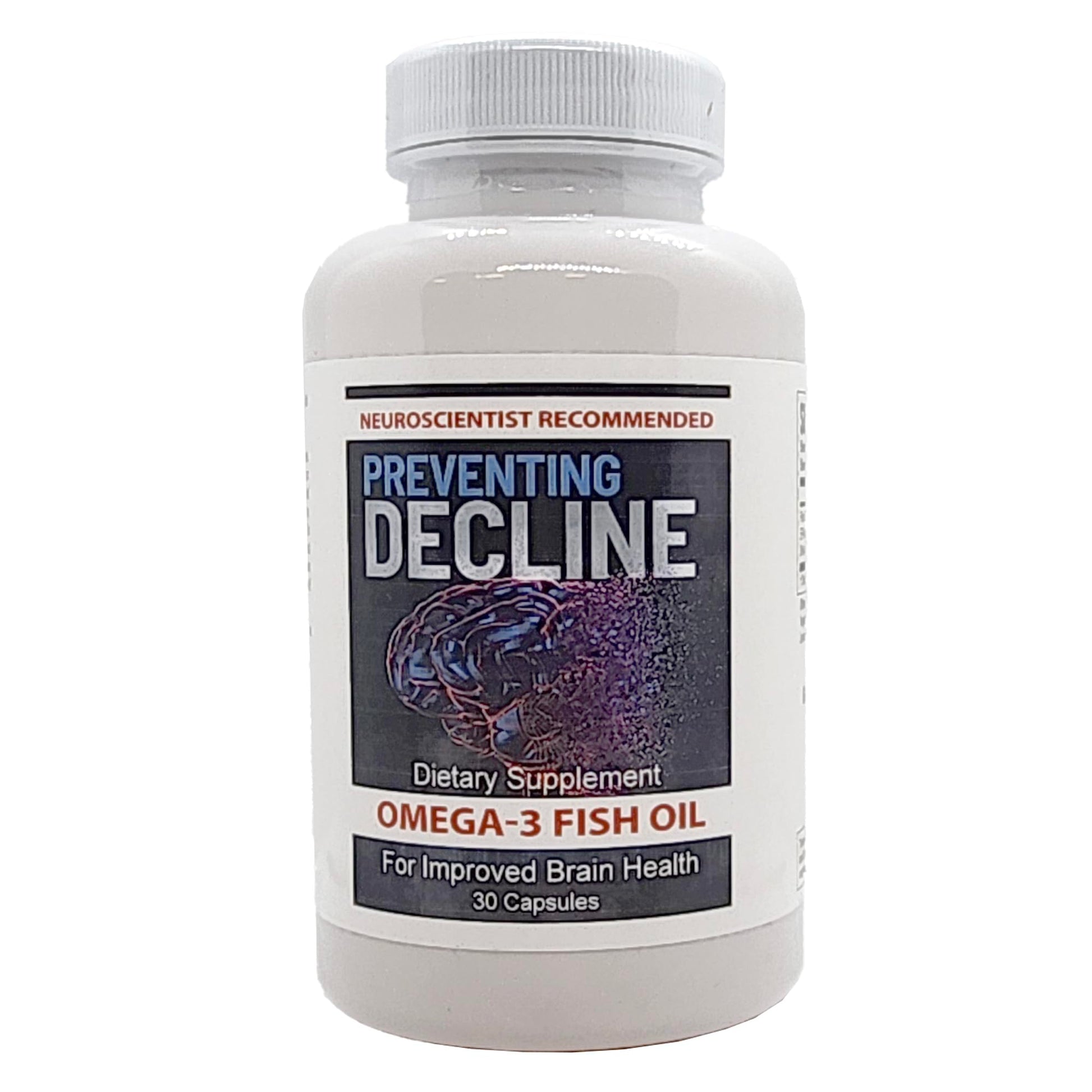 Generic Preventing Decline Omega-3 Fish Oil Capsule 2000mg, 30 Capsules