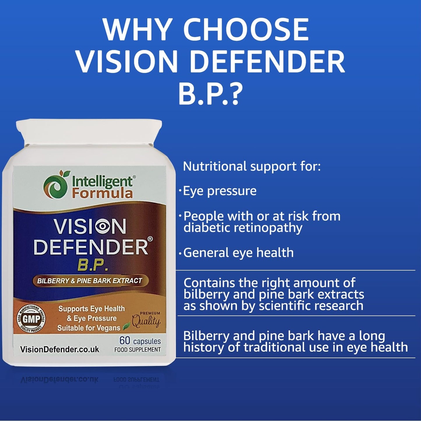 Intelligent Formula Vision Defender BP Eye Supplement Capsules 60