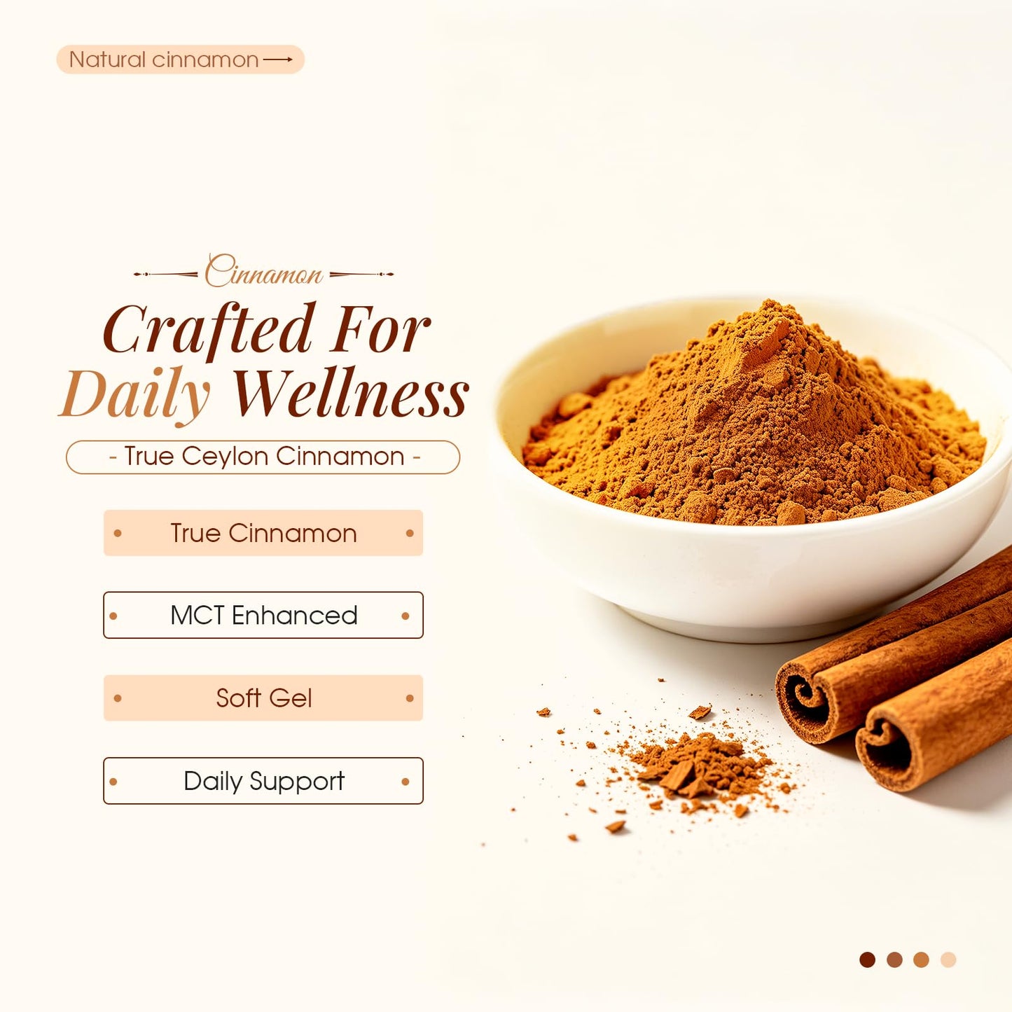 Aevezom Ceylon Cinnamon Softgels with MCT Oil 7200mg 2 Count