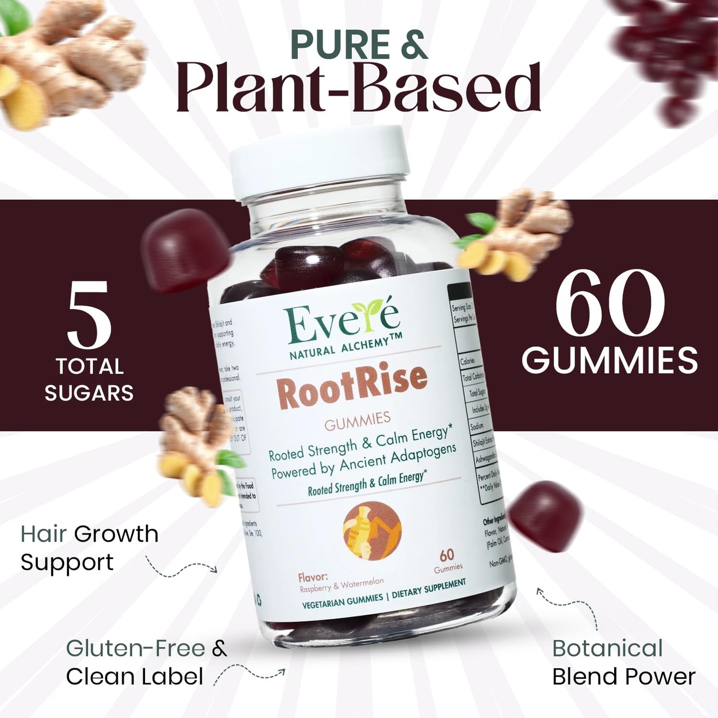 The EverÉ Natural Alchemy Everé Daily Vitality Duo – Energy, Balance & Glow Gummies