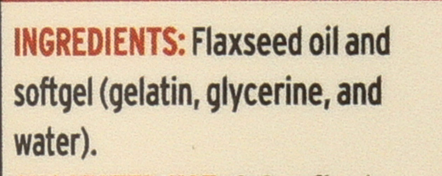 Barlean's Flaxseed Oil Softgels 1650mg ALA, Omega 3-6-9, Non-GMO, 100 Softgels