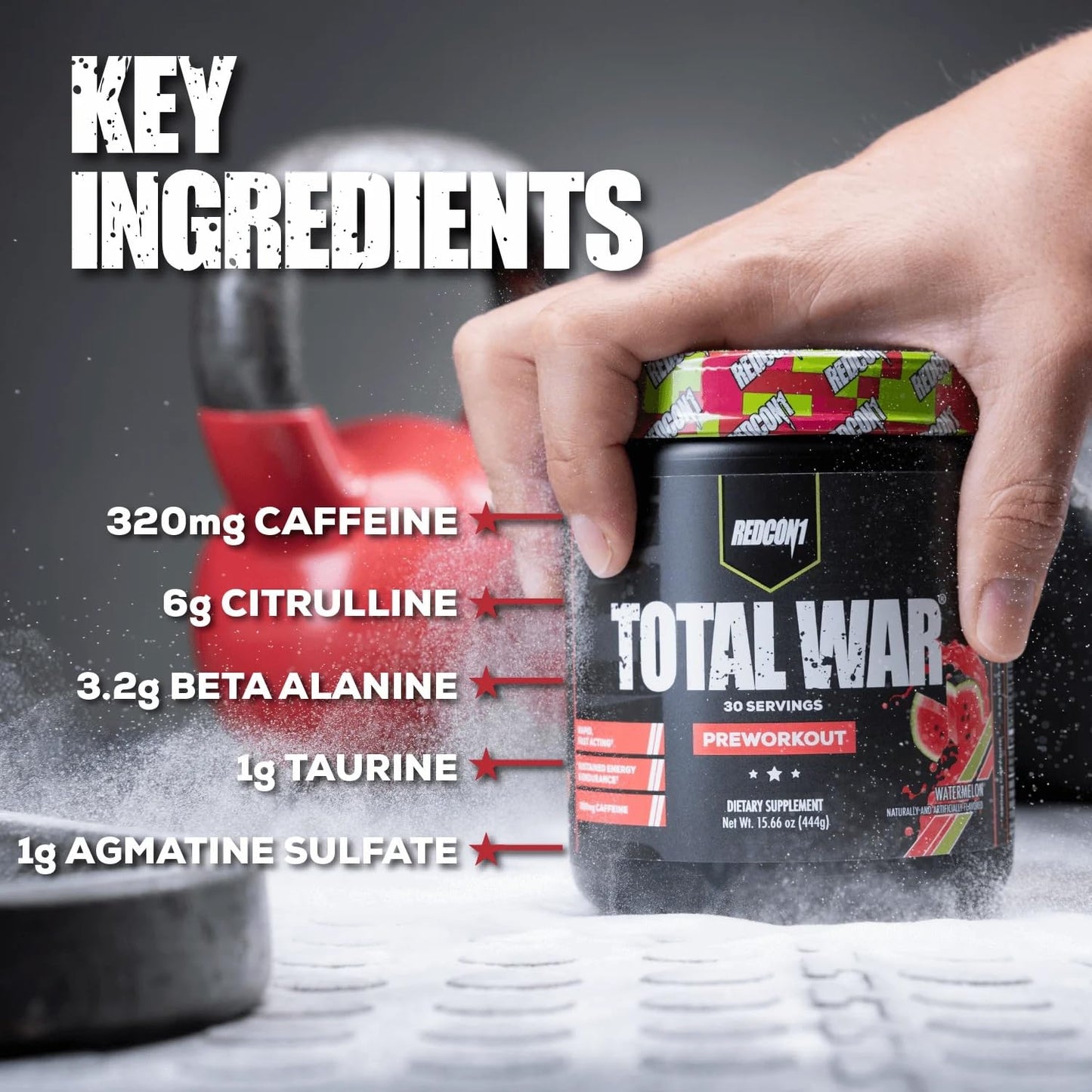 REDCON1 Total War Pre Workout Powder 15.54 Ounce