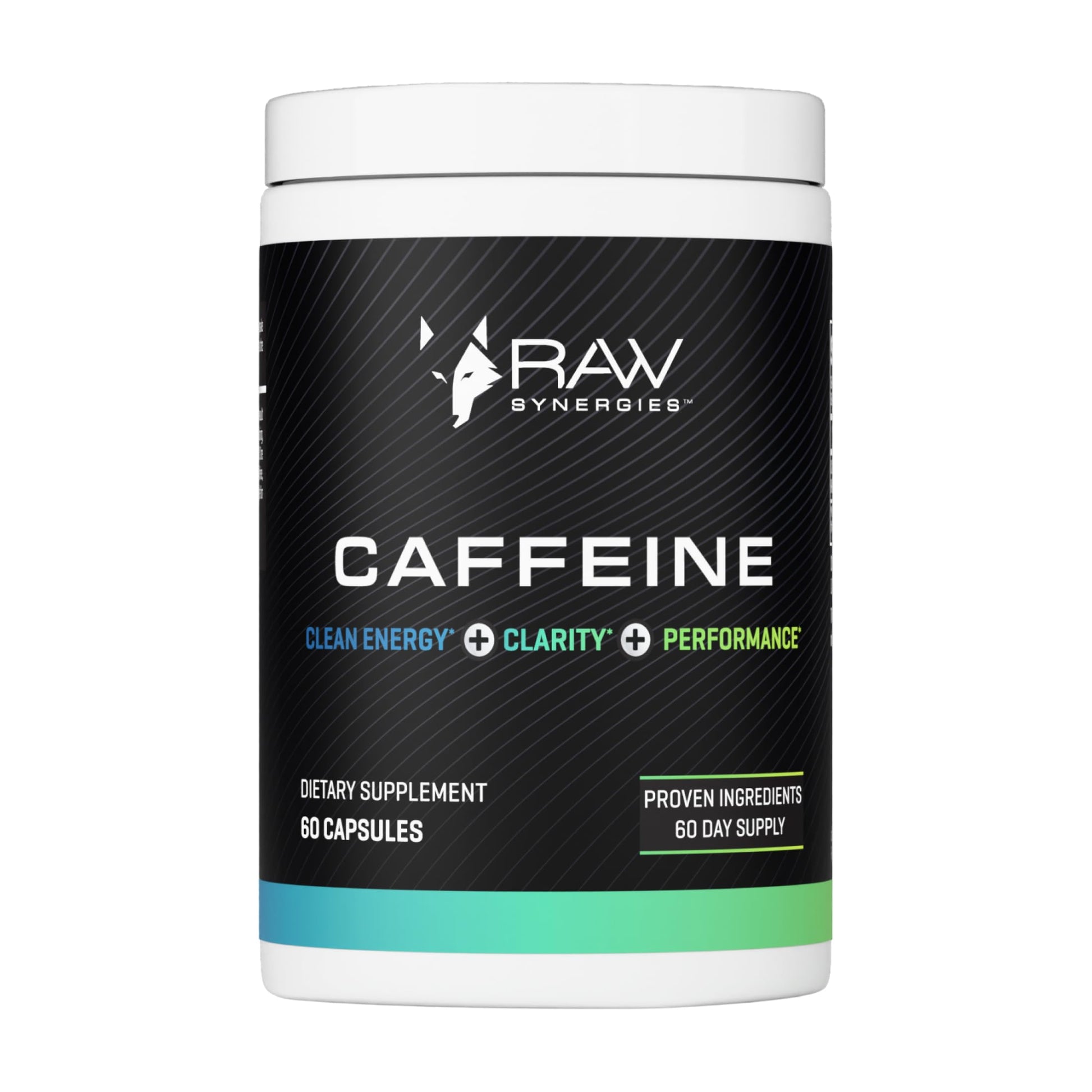 RAW Synergies Delayed Release Caffeine Capsules 60