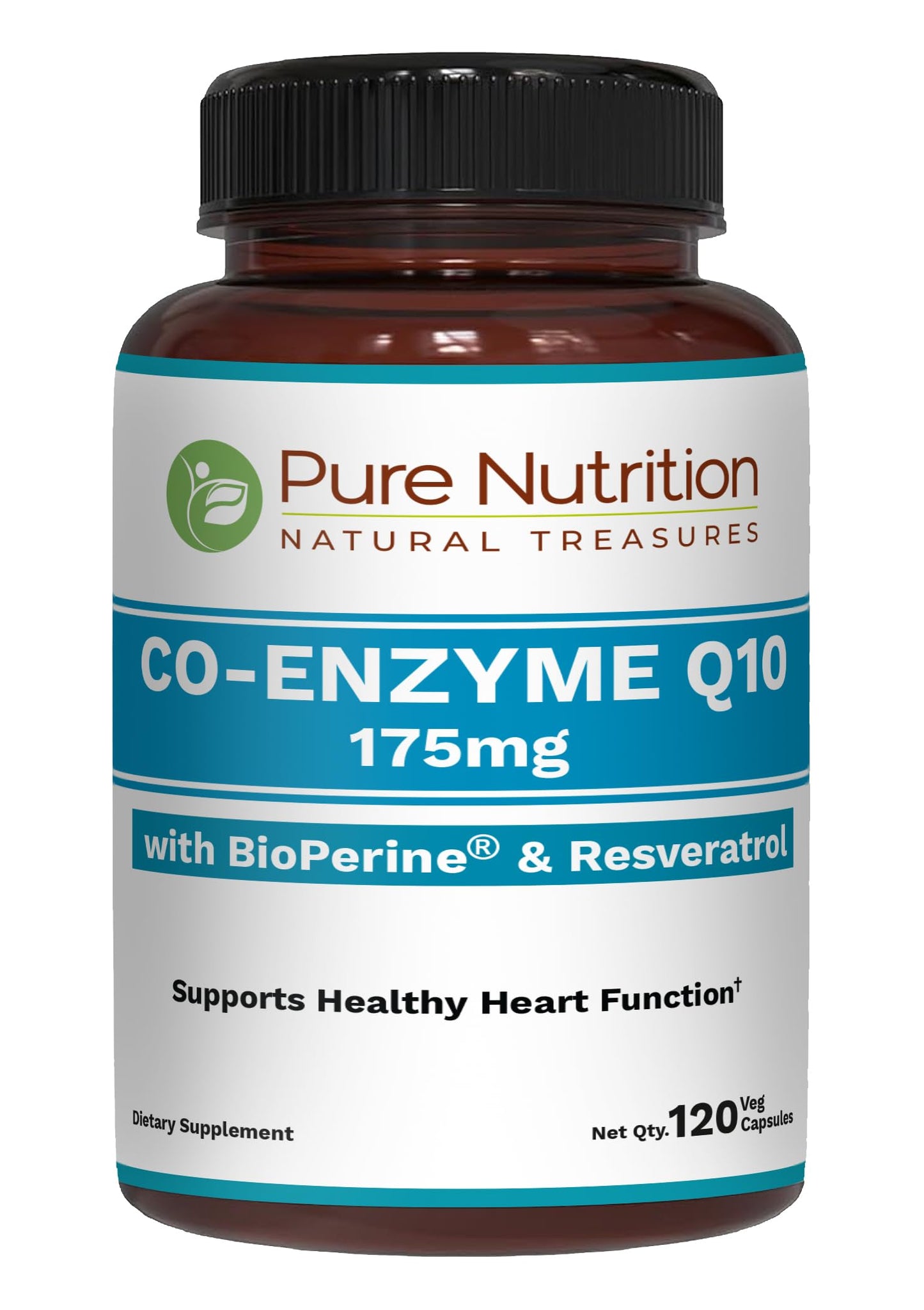 Pure Nutrition Natural Treasures Bio CoQ10 175mg Capsules, 120 Count