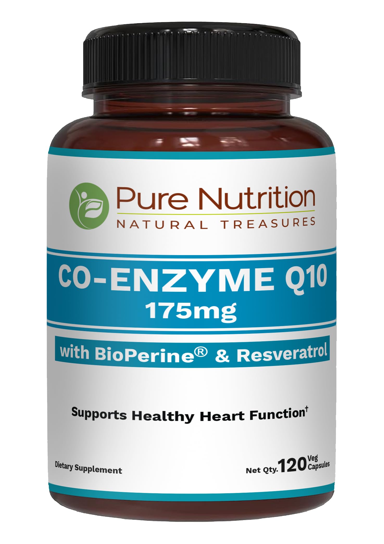 Pure Nutrition Natural Treasures Bio CoQ10 175mg Capsules, 120 Count