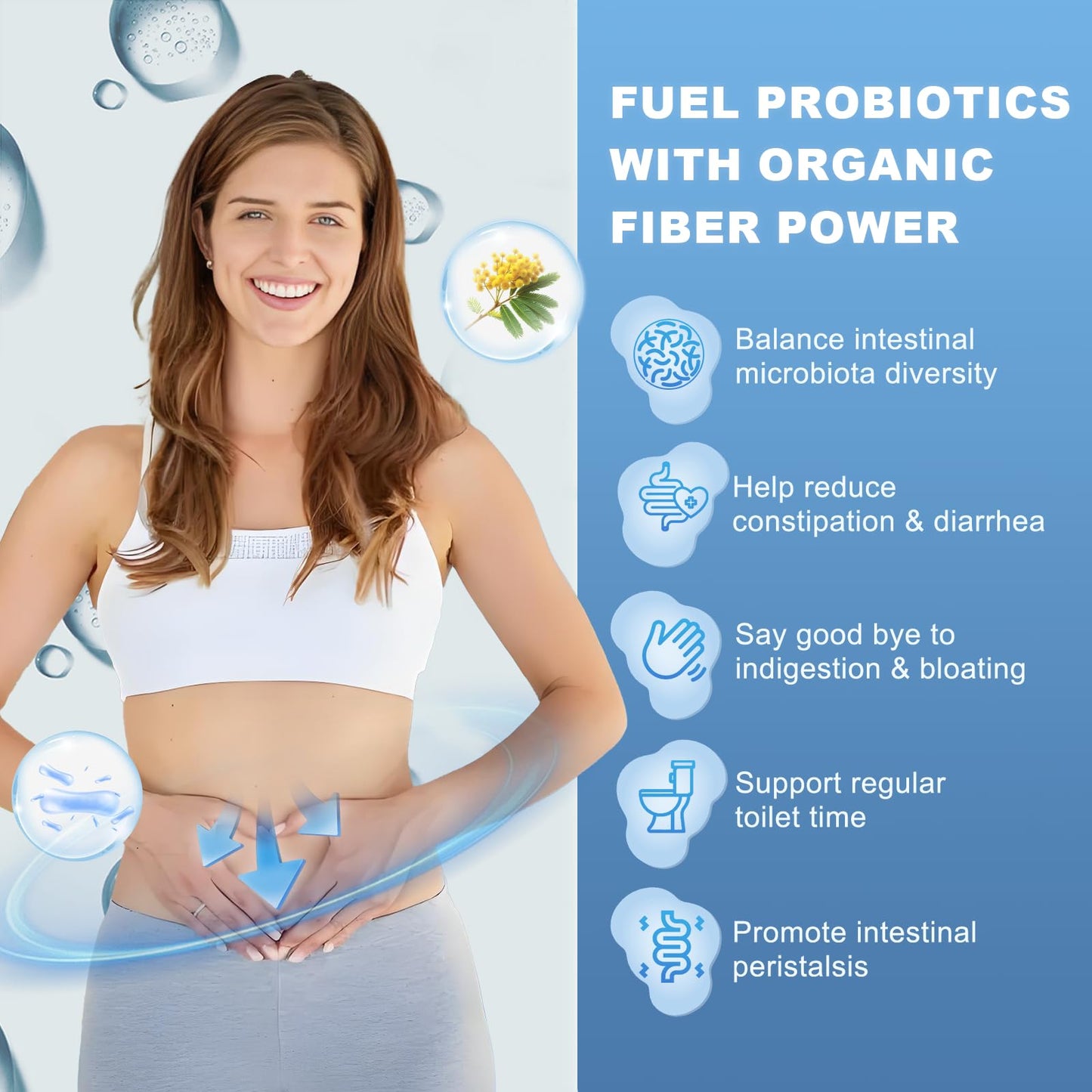 NutriGut Probiotics for Women and Men Digestive Health with 100 Billion CFUs, Prebiotics and Multivitamin, 84 Capsules