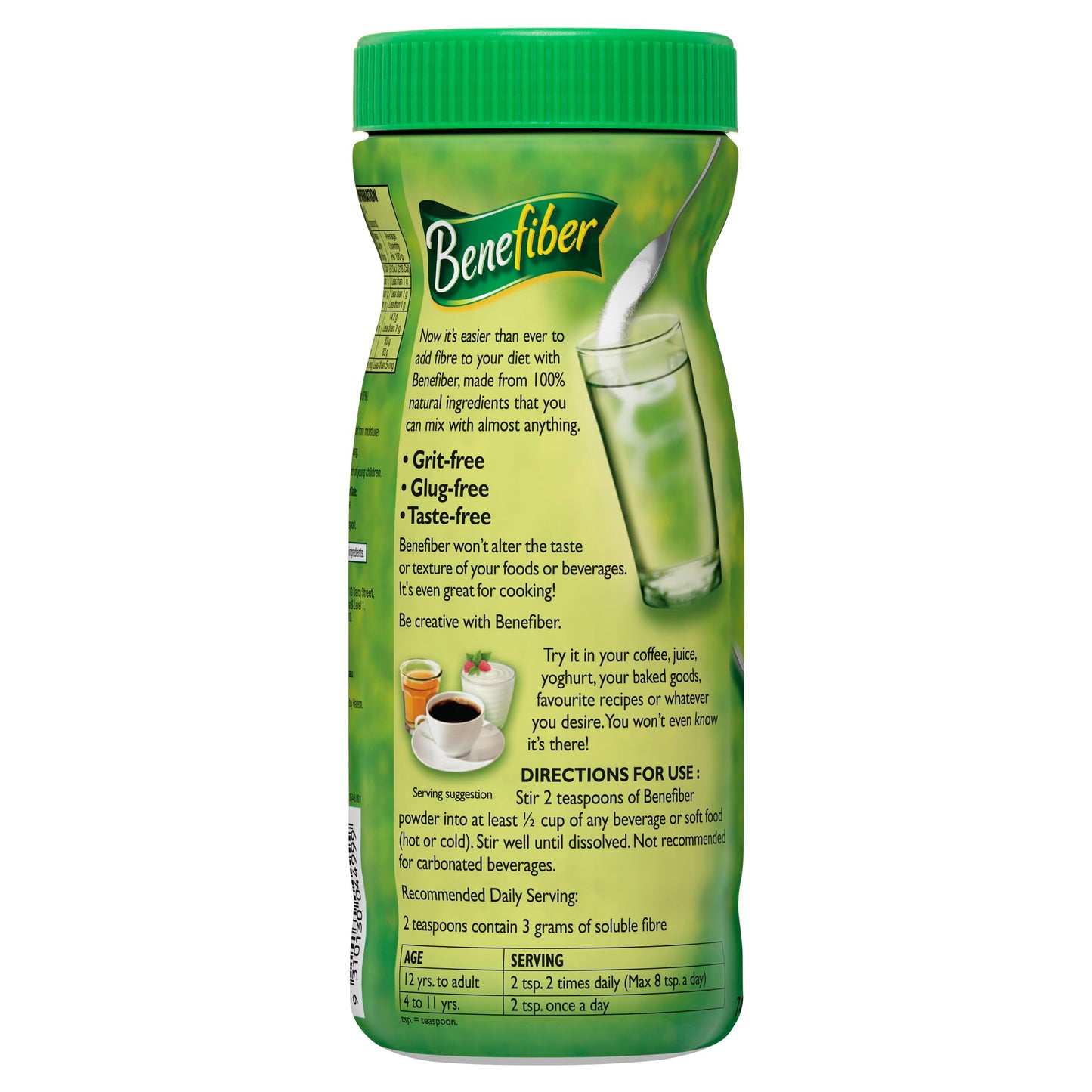 Benefiber Taste-Free, Sugar-Free Fiber Supplement Powder 9.2 Ounce