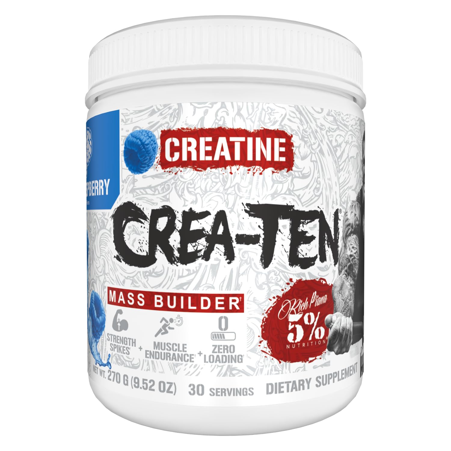 5% Nutrition CreaTEN Creatine Complex + Accelerators Creatine Powder 25 Servings