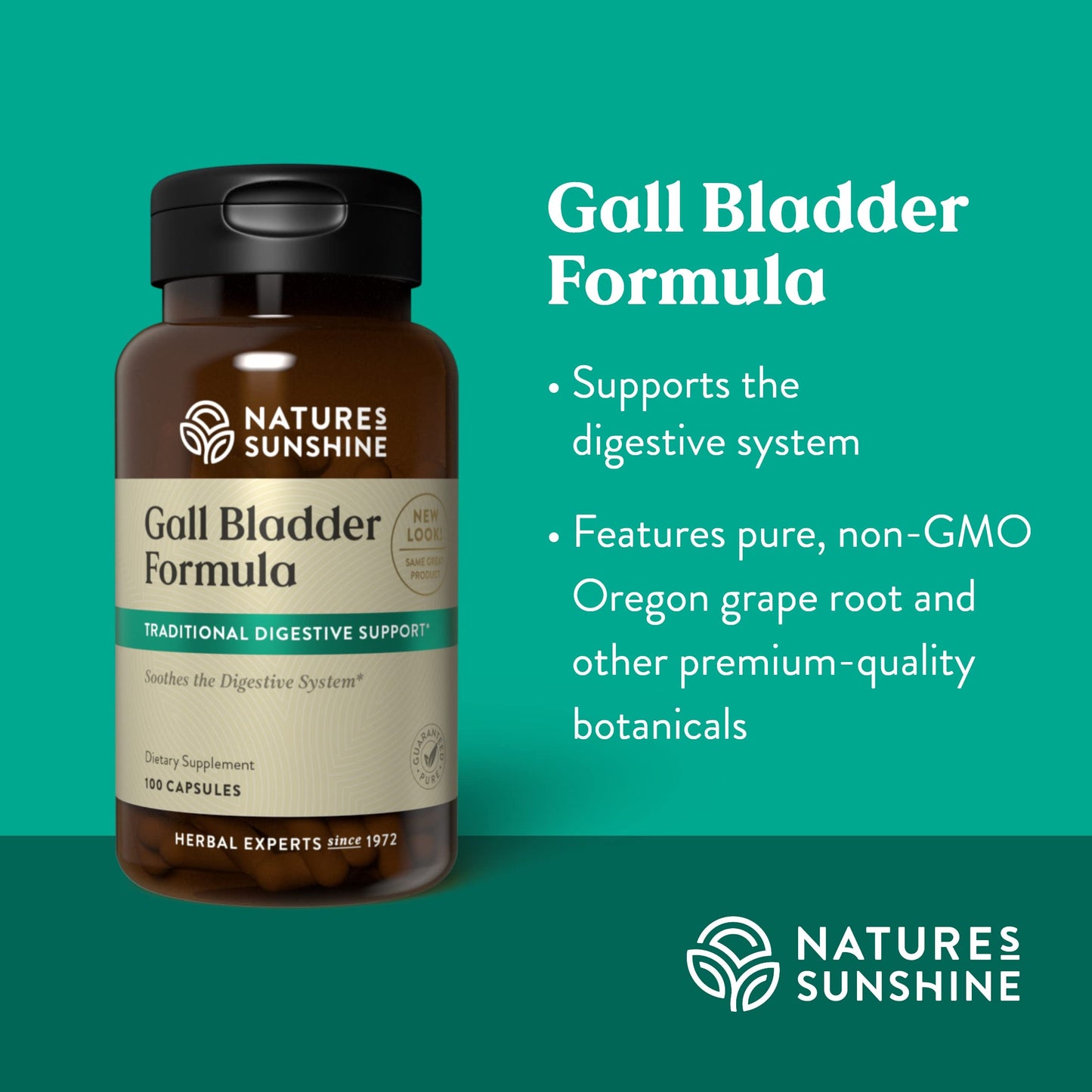 Nature's Sunshine Gall Bladder Formula Capsule, 100 Count