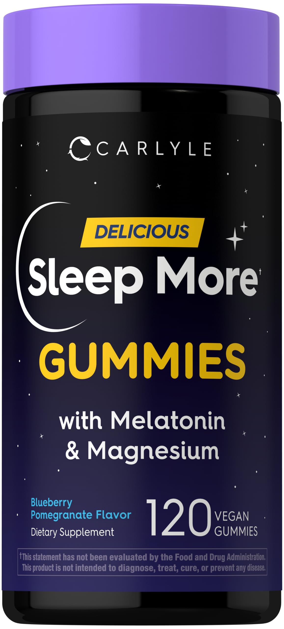 Carlyle Sleep Gummies with Melatonin and Magnesium Gummy, 120 Count