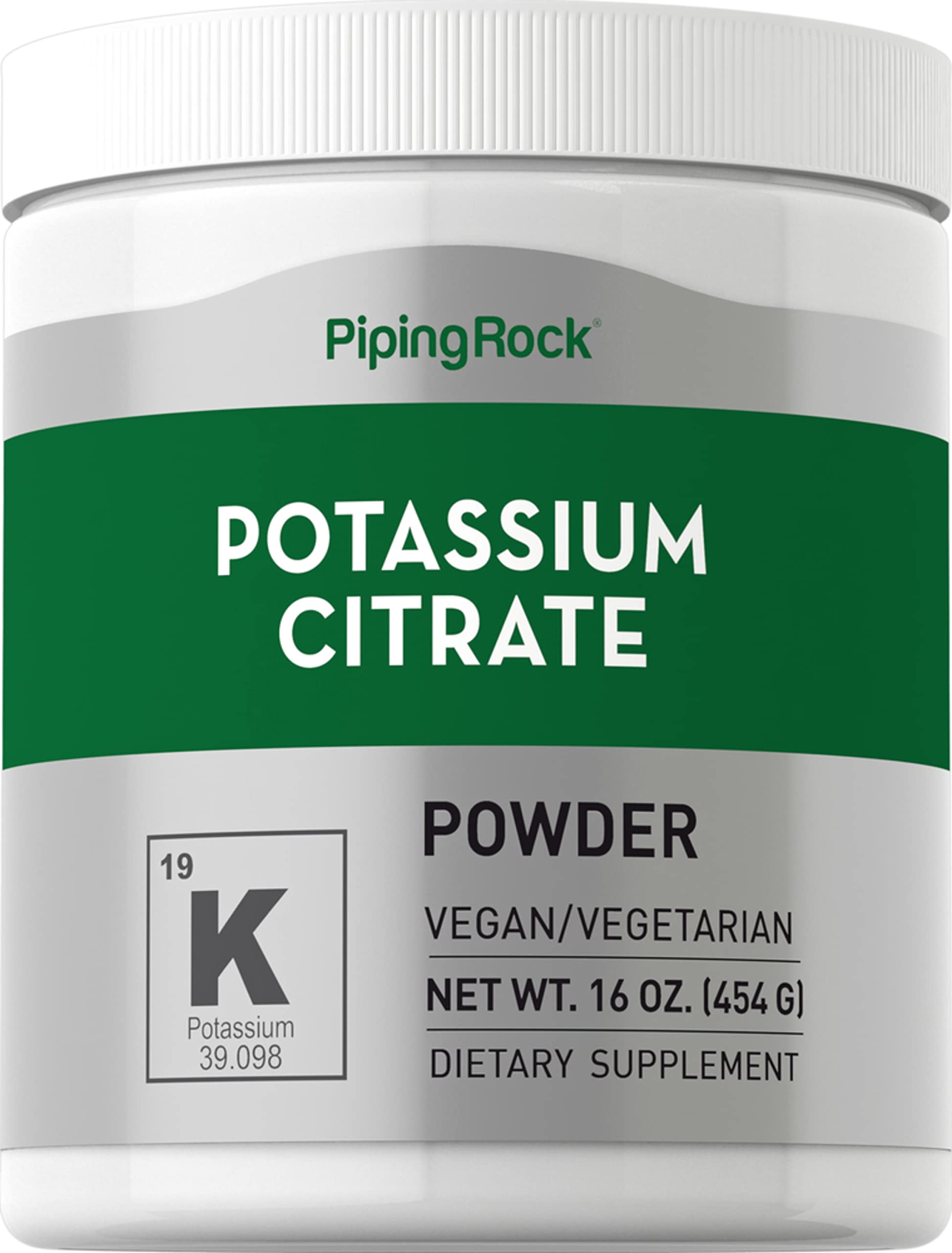 Piping Rock Potassium Citrate Powder Supplement, 16 Ounce