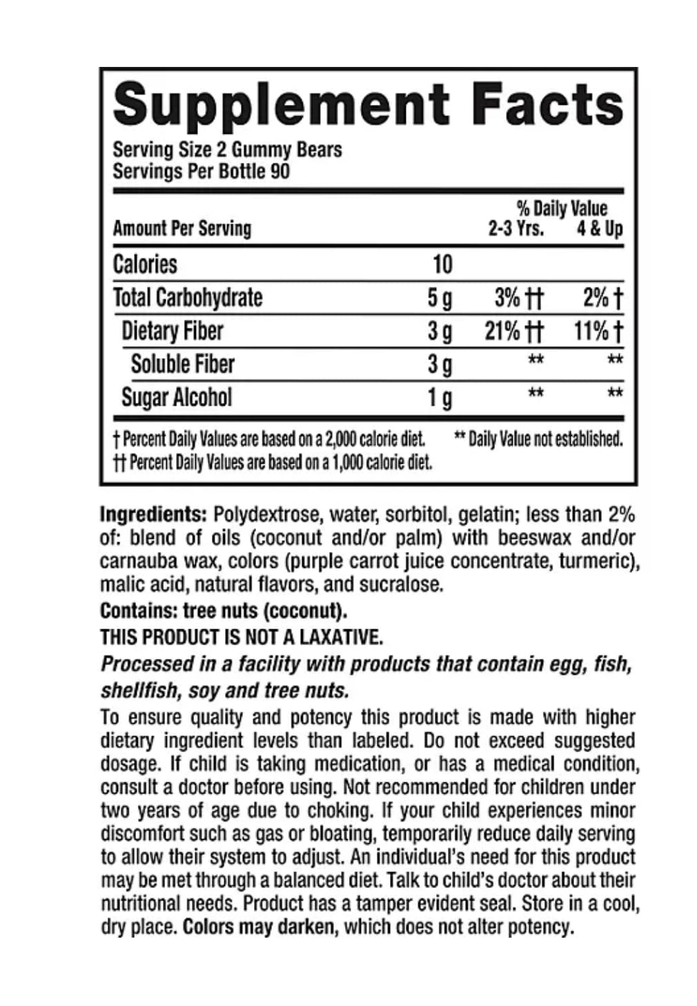 Lil Critters Fiber Gummies 180 Count