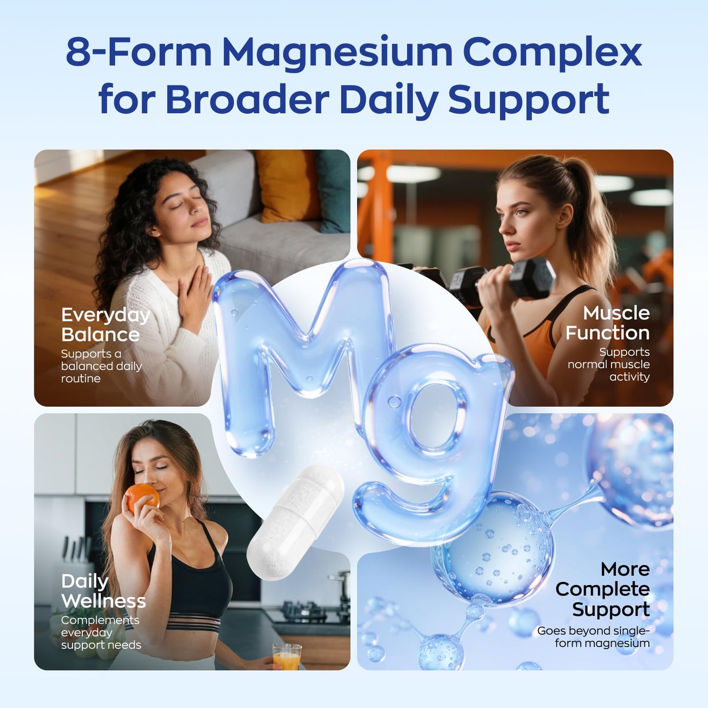 Vevoec UBIOSKA Vitamin D3 K2 Magnesium Supplement Capsule 60 Capsules