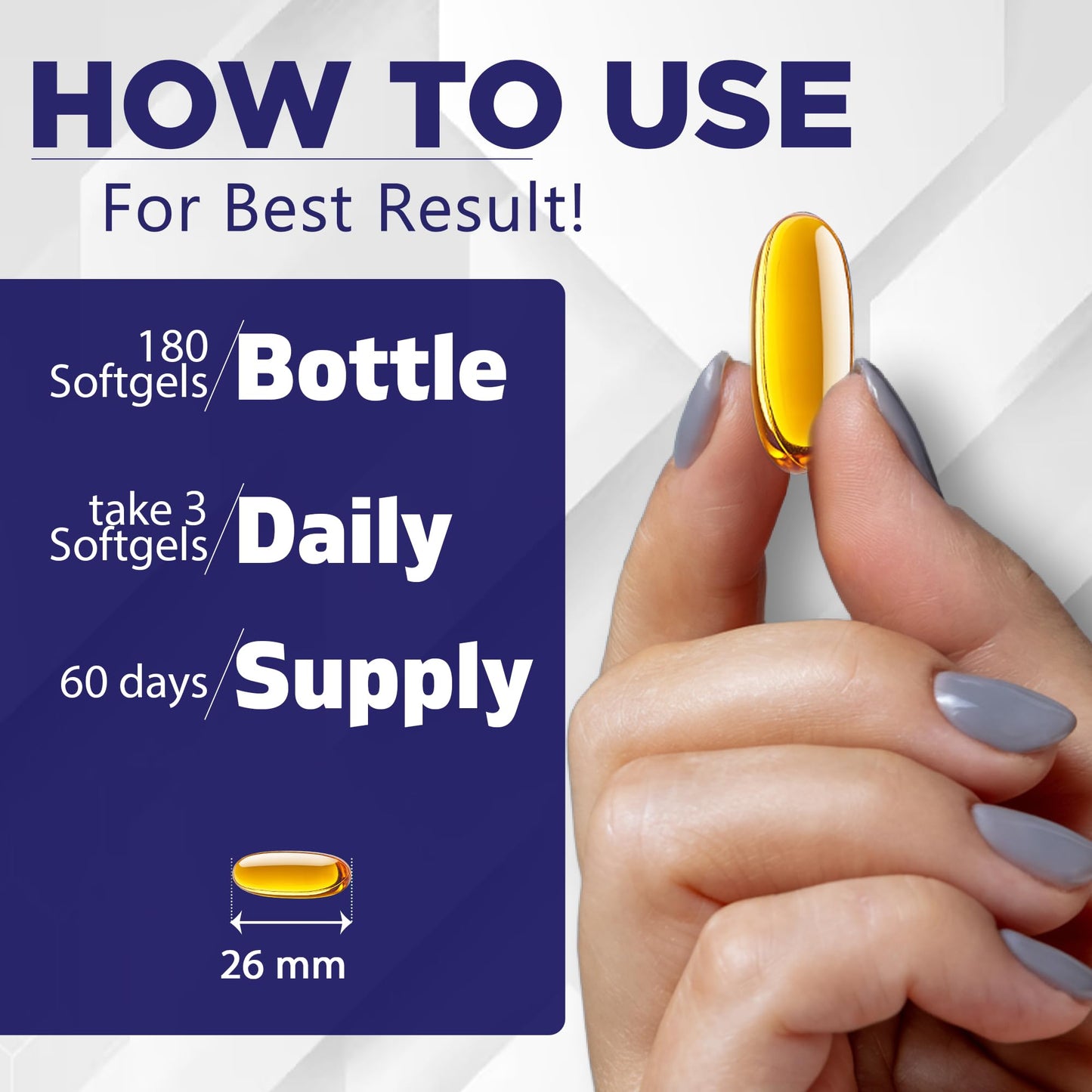 Vitamatic MCT Oil 3000 mg per Serving Softgels 180 Count