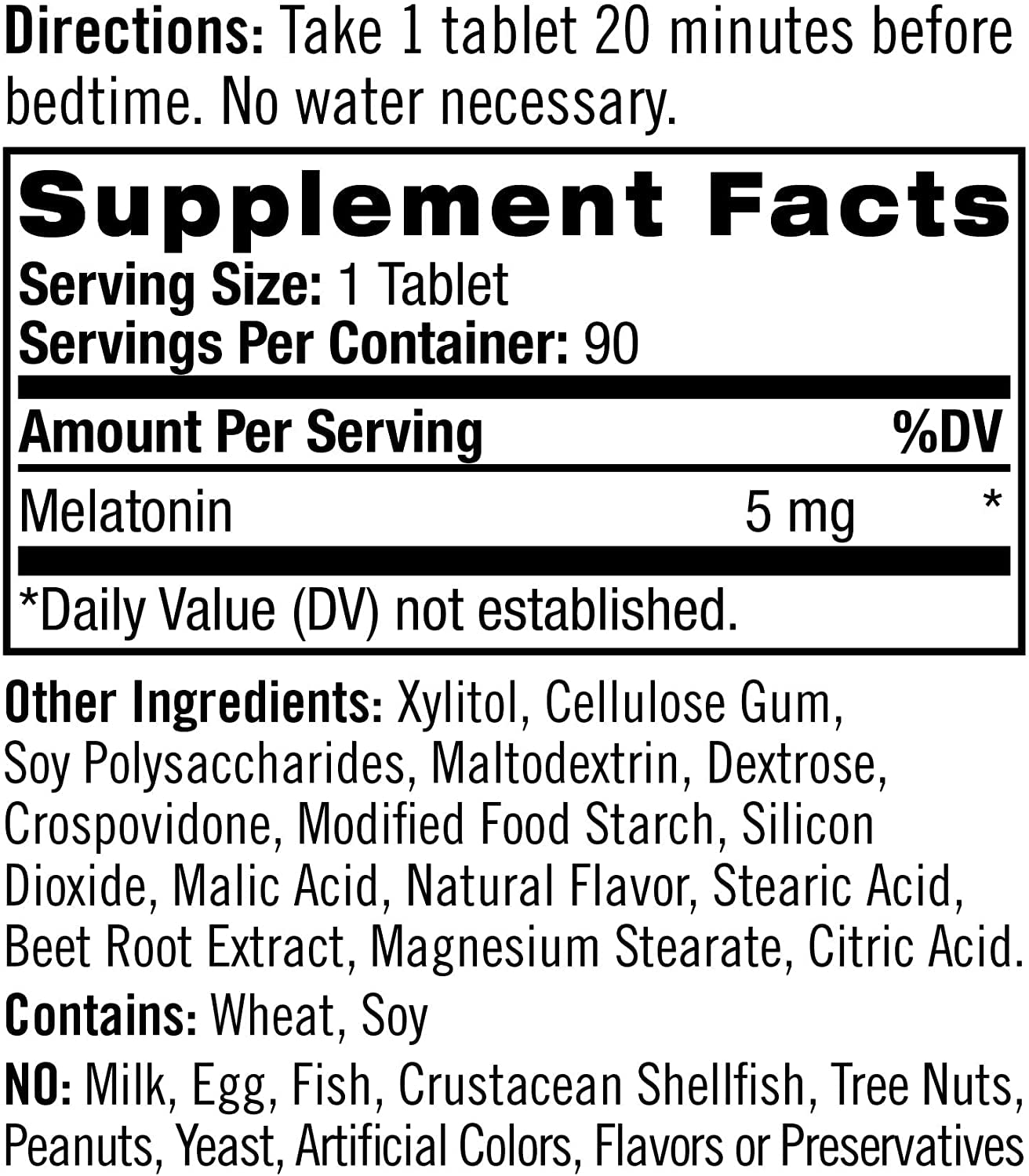 Natrol Melatonin Fast Dissolve 5 mg 90 Tablets
