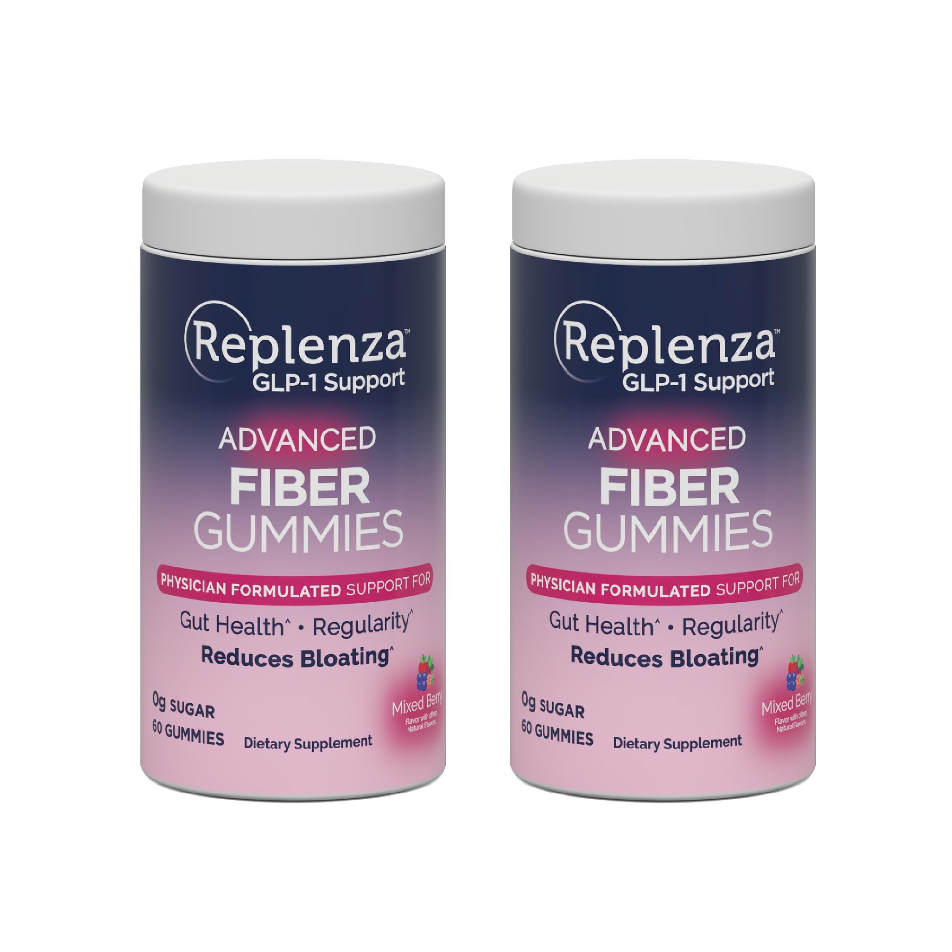 Replenza GLP-1 Support Fiber Gummies, Gummy, 60-Count