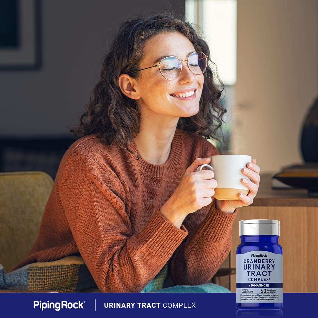 Piping Rock Cranberry Complex with D-Mannose & Probiotic Blend 60 Capsules